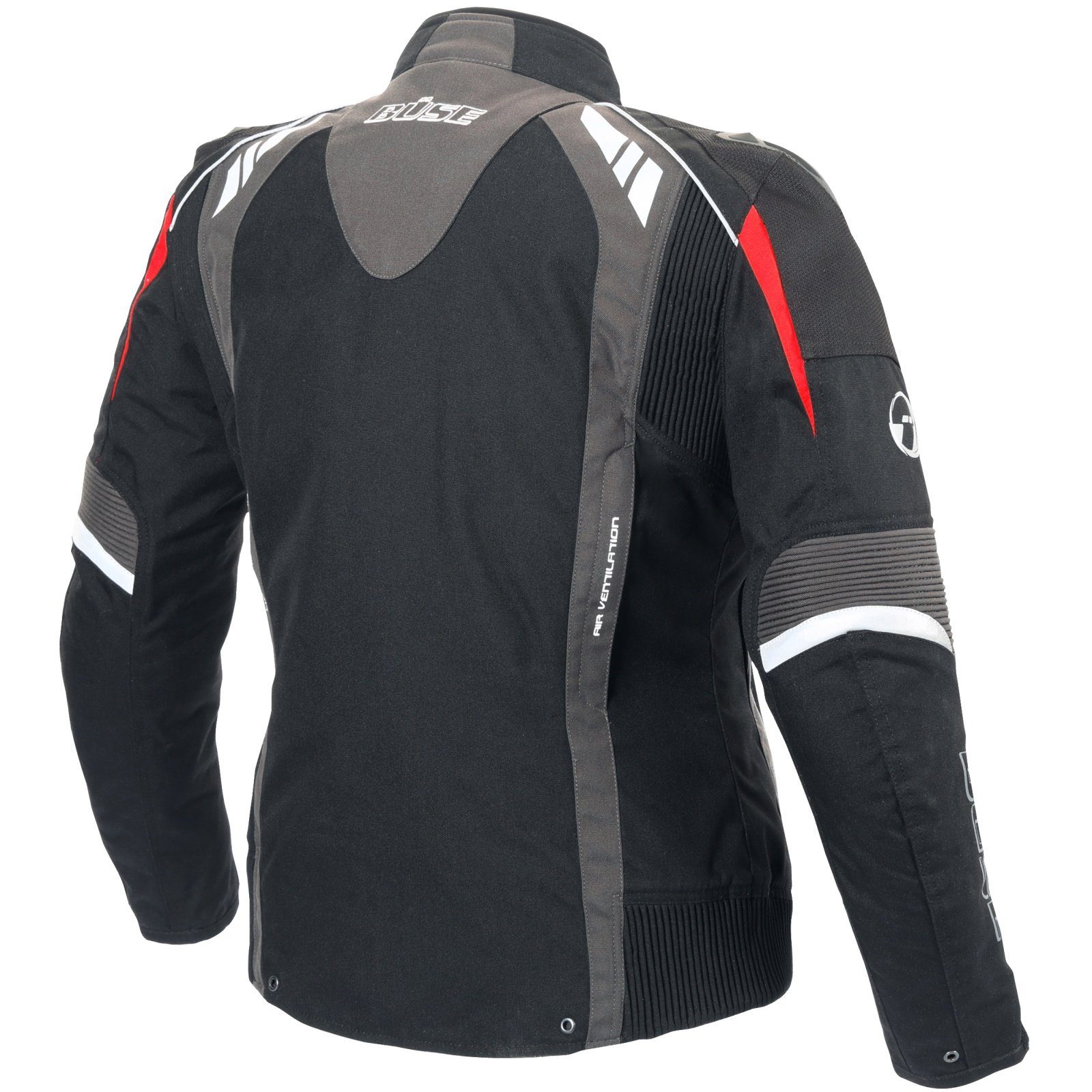 Textiljacke B.Racing Damen Motorradjacke Büse / anthrazit schwarz Büse Pro