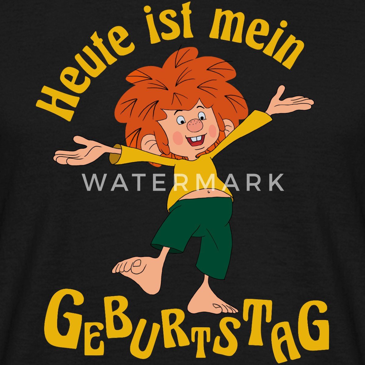 Spreadshirt T-Shirt Pumuckl Mit Spruch Heute ist Mein Geburtstag Männer T-S günstig online kaufen