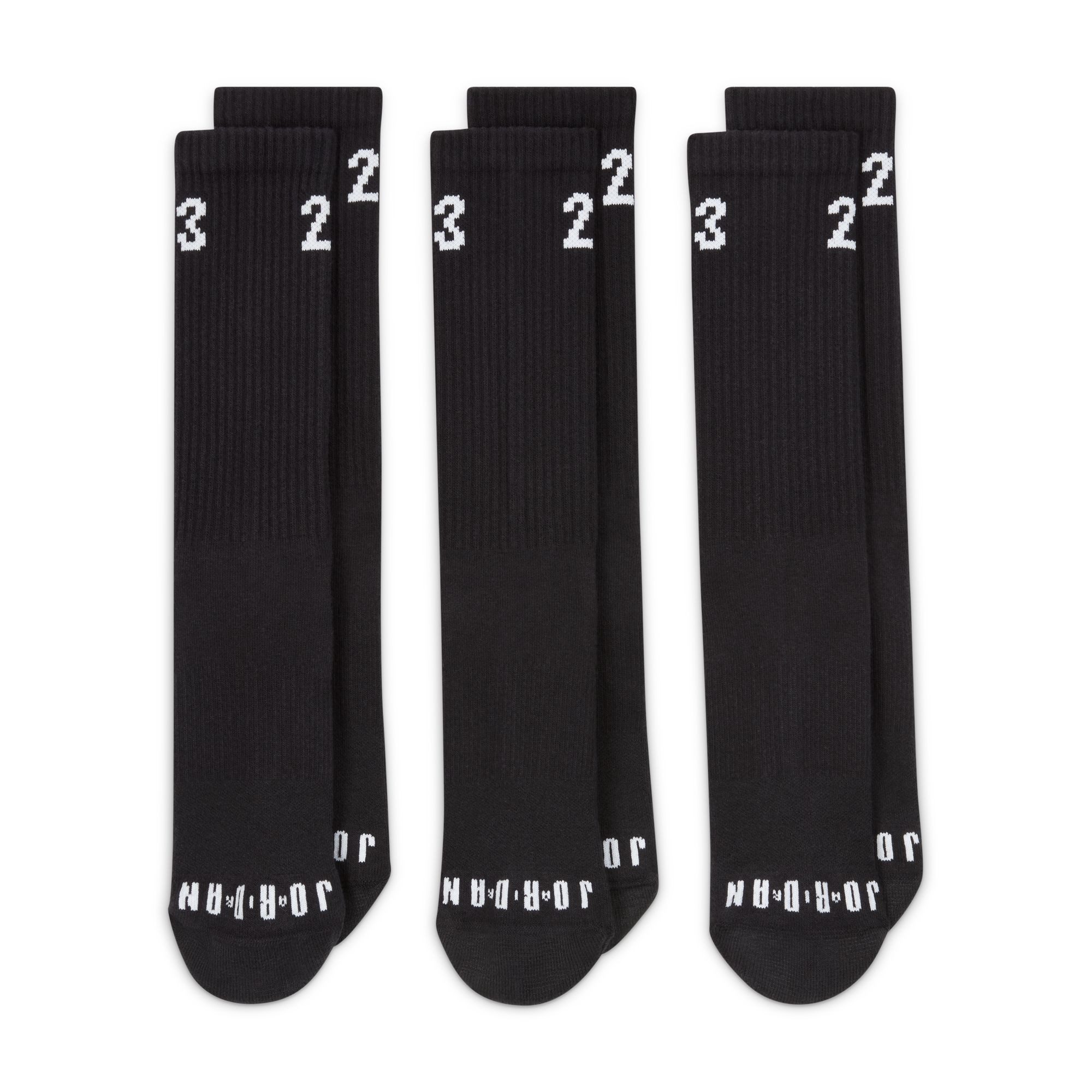 Nike Funktionssocken U J ESSENTIAL CREW 3PR - 144 für sportliche Aktivitäten, mit Dämpfung, stützende Passform