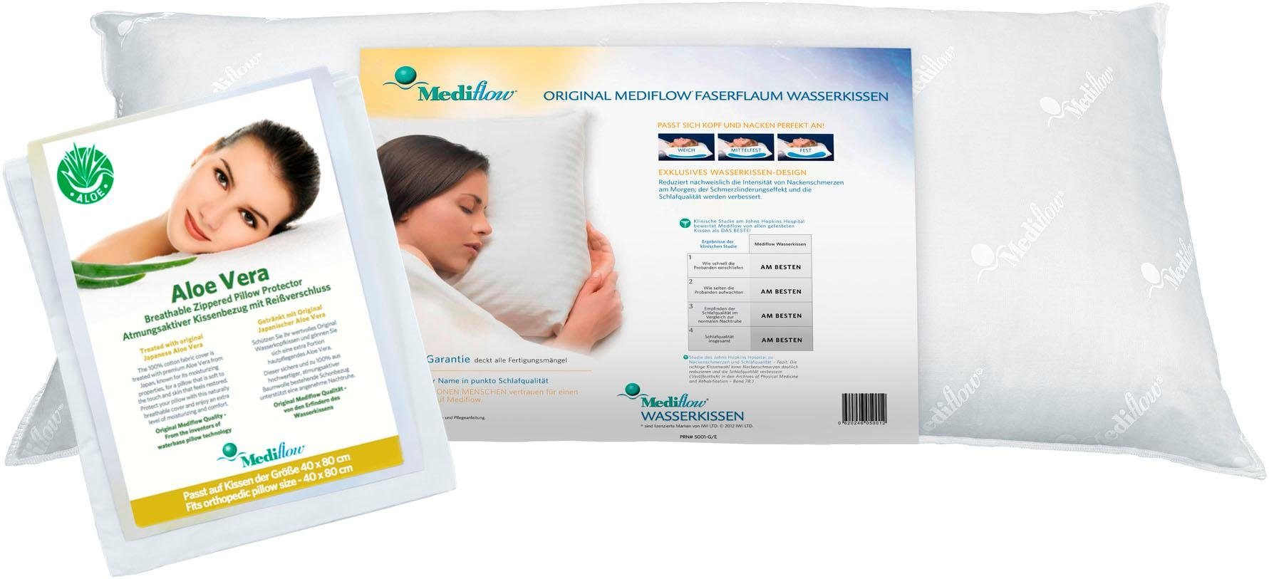 Wasserkissen Mediflow Aloe Vera Kombipack - Kissen+Bezug 5223 40x80cm