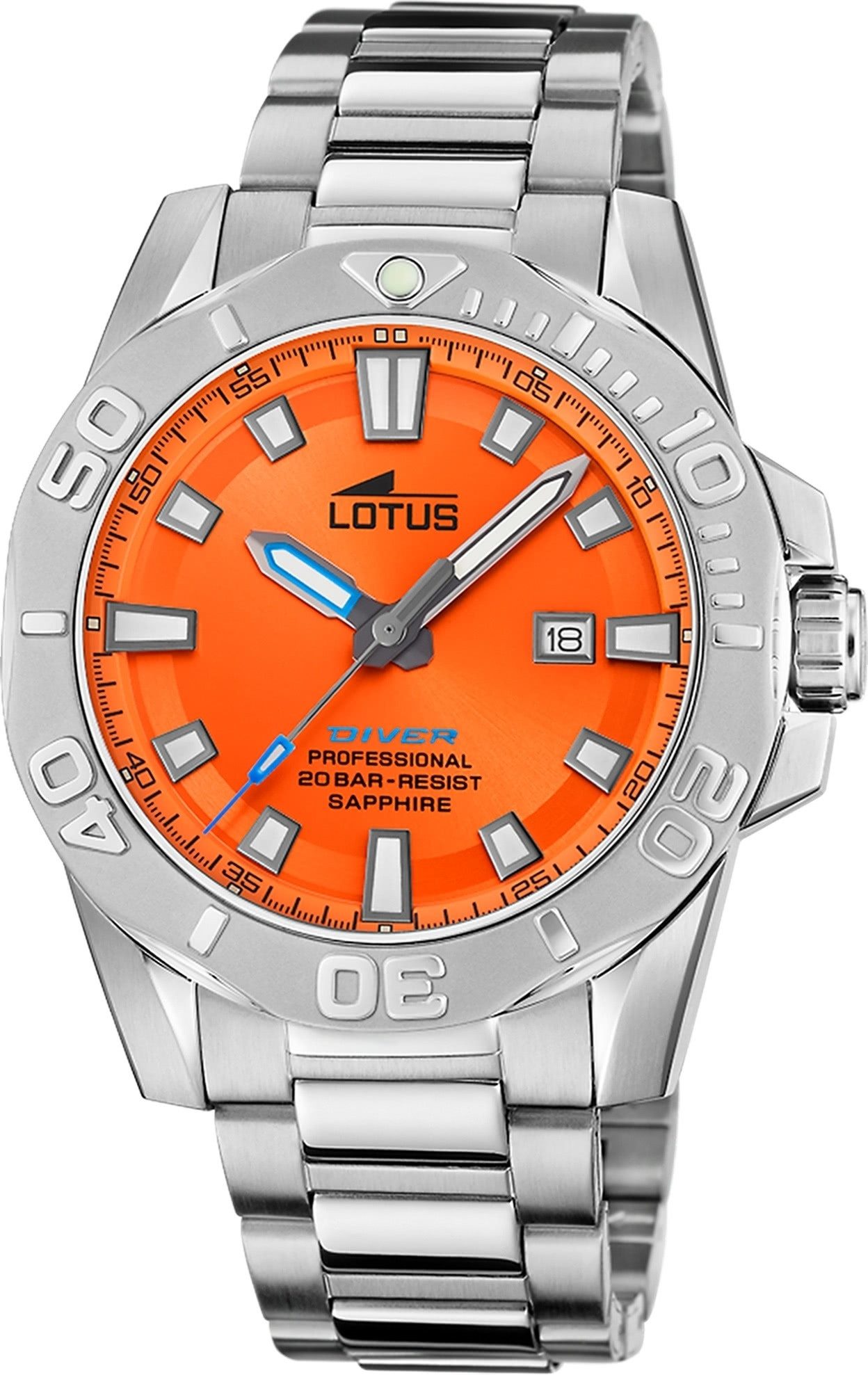 Lotus Chronograph Lotus Herrenuhr Edelstahl silber Lotus, (Chronograph), He günstig online kaufen