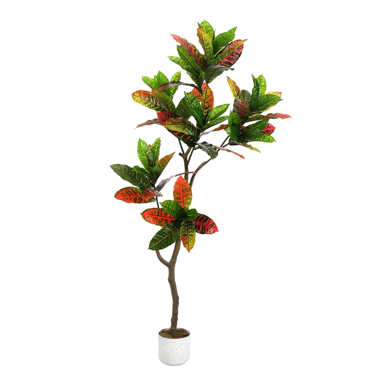Kunstbaum Künstlicher künstliche Bäume große Kunstpflanze mit Ziertopf 150cm, GarveeMore, Höhe 150 cm