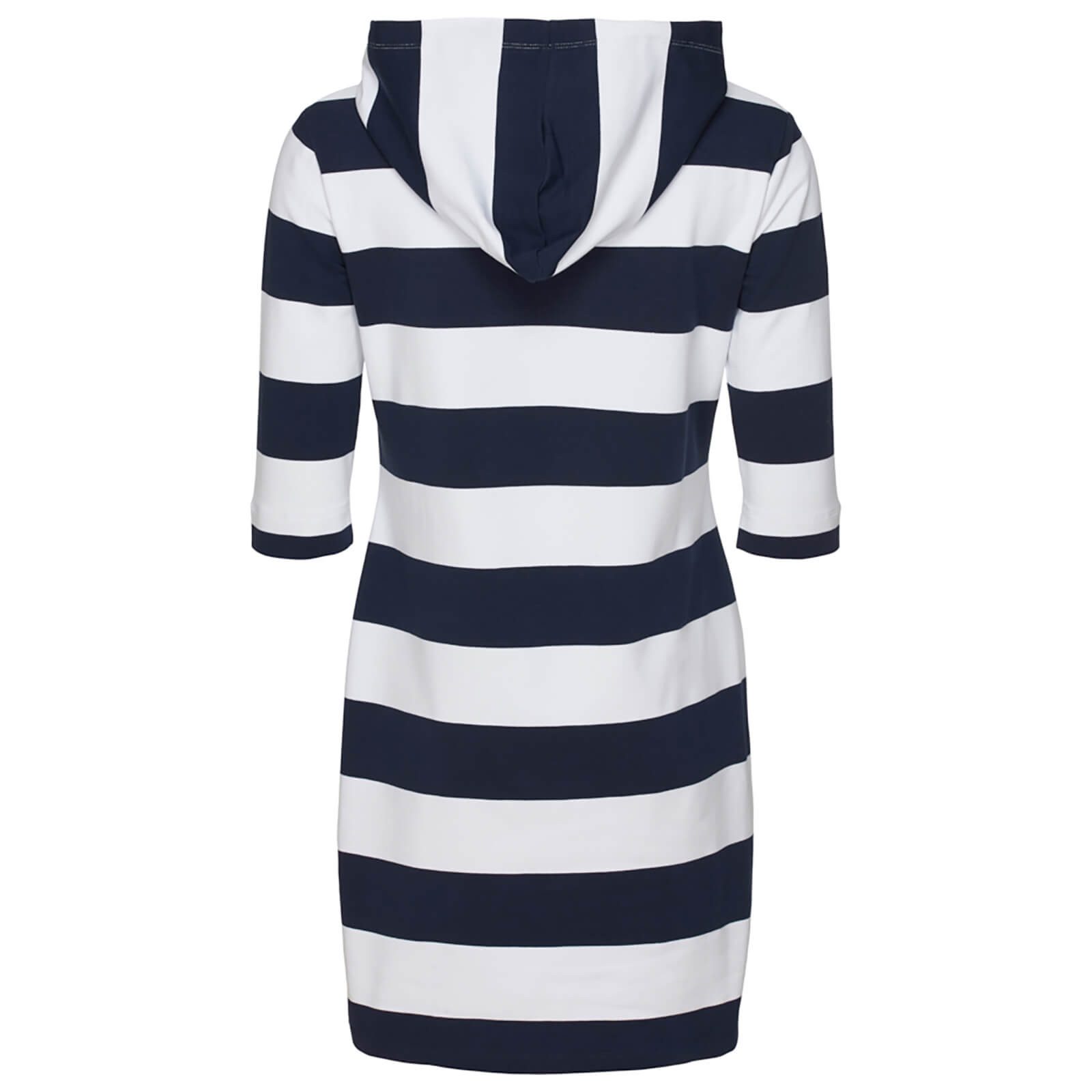 Sea Ranch Shirtkleid Damen Sweatshirt-Kleid Ronja Streifen-Design mit Kapuze und 3/4-Ärmeln