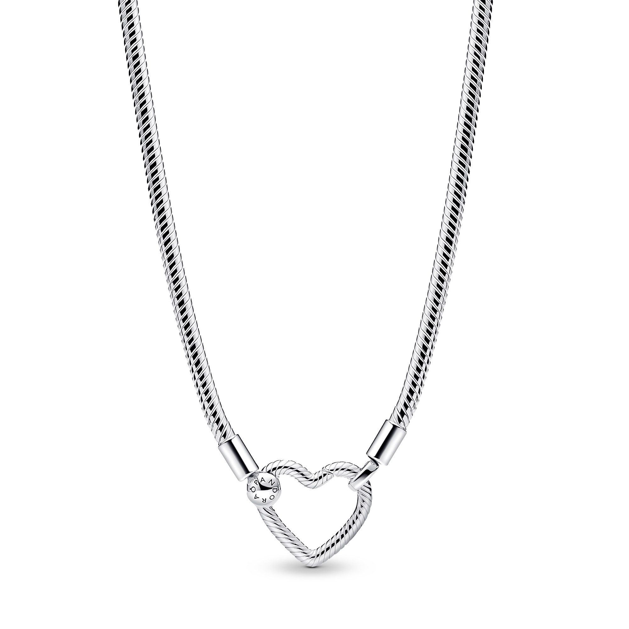 Pandora Schlangenkette Silber mit Herz-Verschluss günstig online kaufen