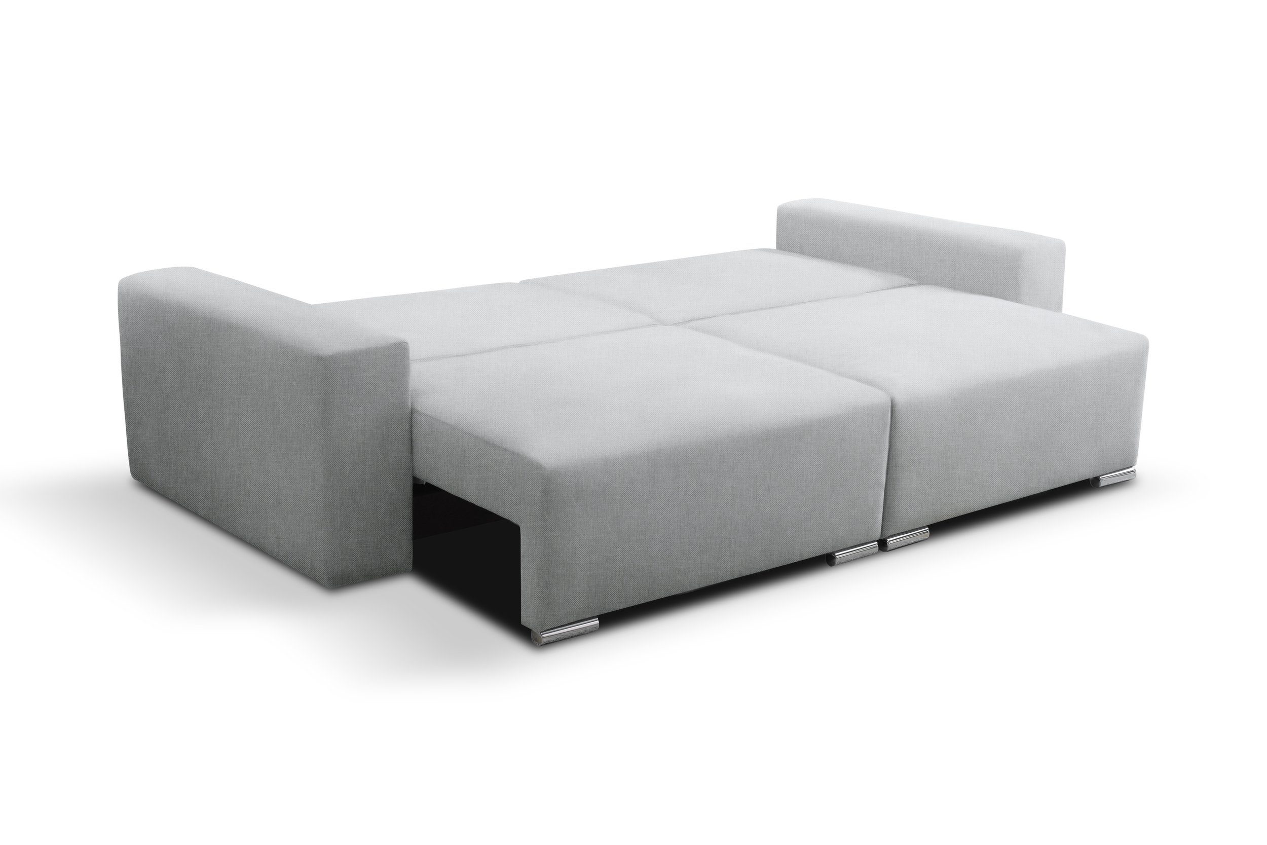 Stylefy 3-Sitzer Korfu, Sofa, im stellbar, inklusive Design, Bettfunktion 2-Sitzer, mit Kissen, Modern frei Raum