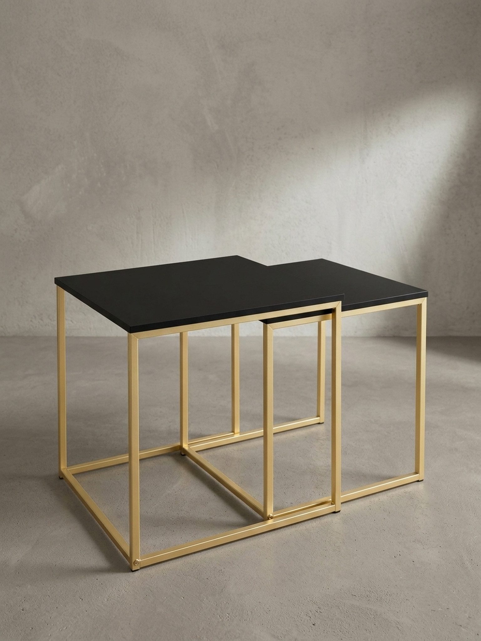 KADIMA DESIGN Satztisch Couchtisch Set TRONTO - Moderne Flexible Tische - 2er Set