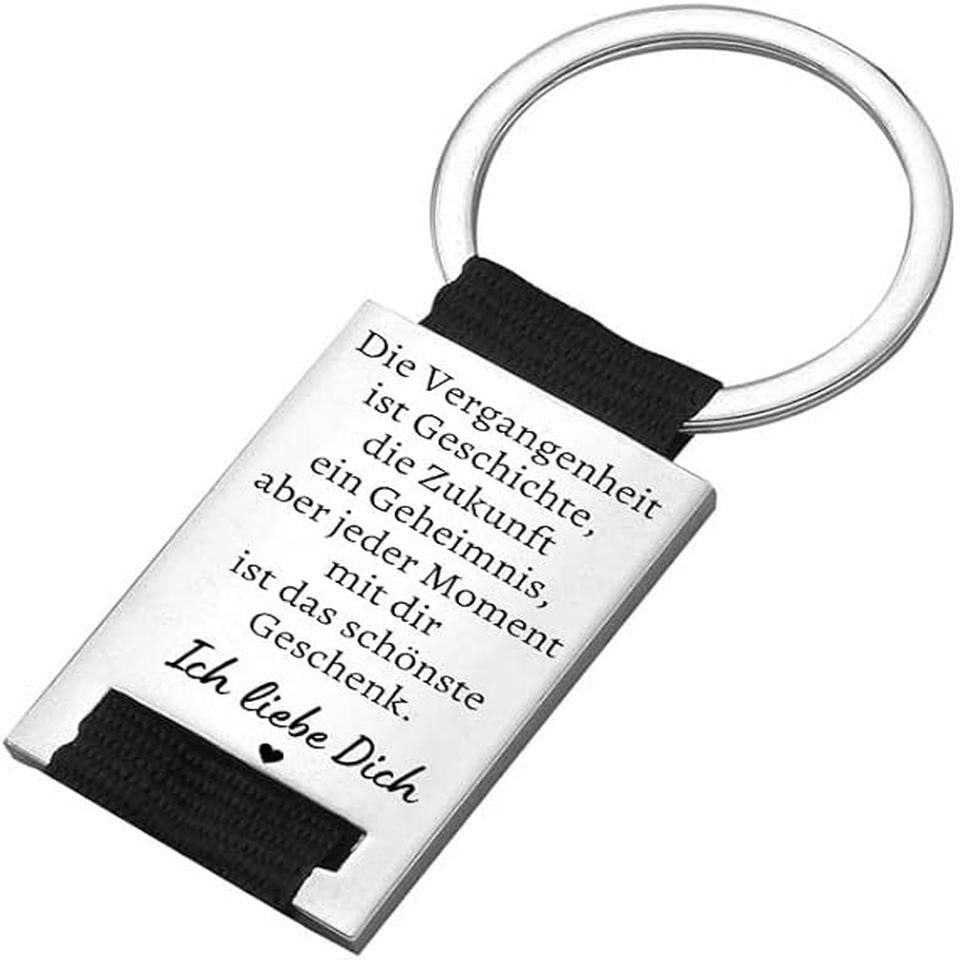 Geschenkehöhle Schlüsselanhänger PREMIUM Schlüsselanhänger mit edler Gravur als Schutzengel, Ein Schlüsselanhänger – fünf Botschaften, ein Gefühl: Liebe.