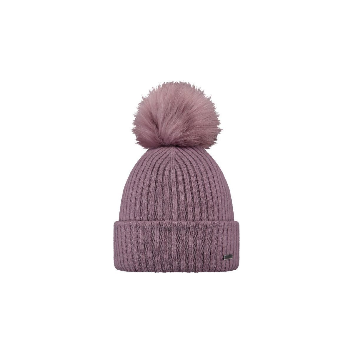 Barts Beanie Kenzie Beanie Elegante Damenmütze mit Kunstpelz-Pom und elastischem Nylon für