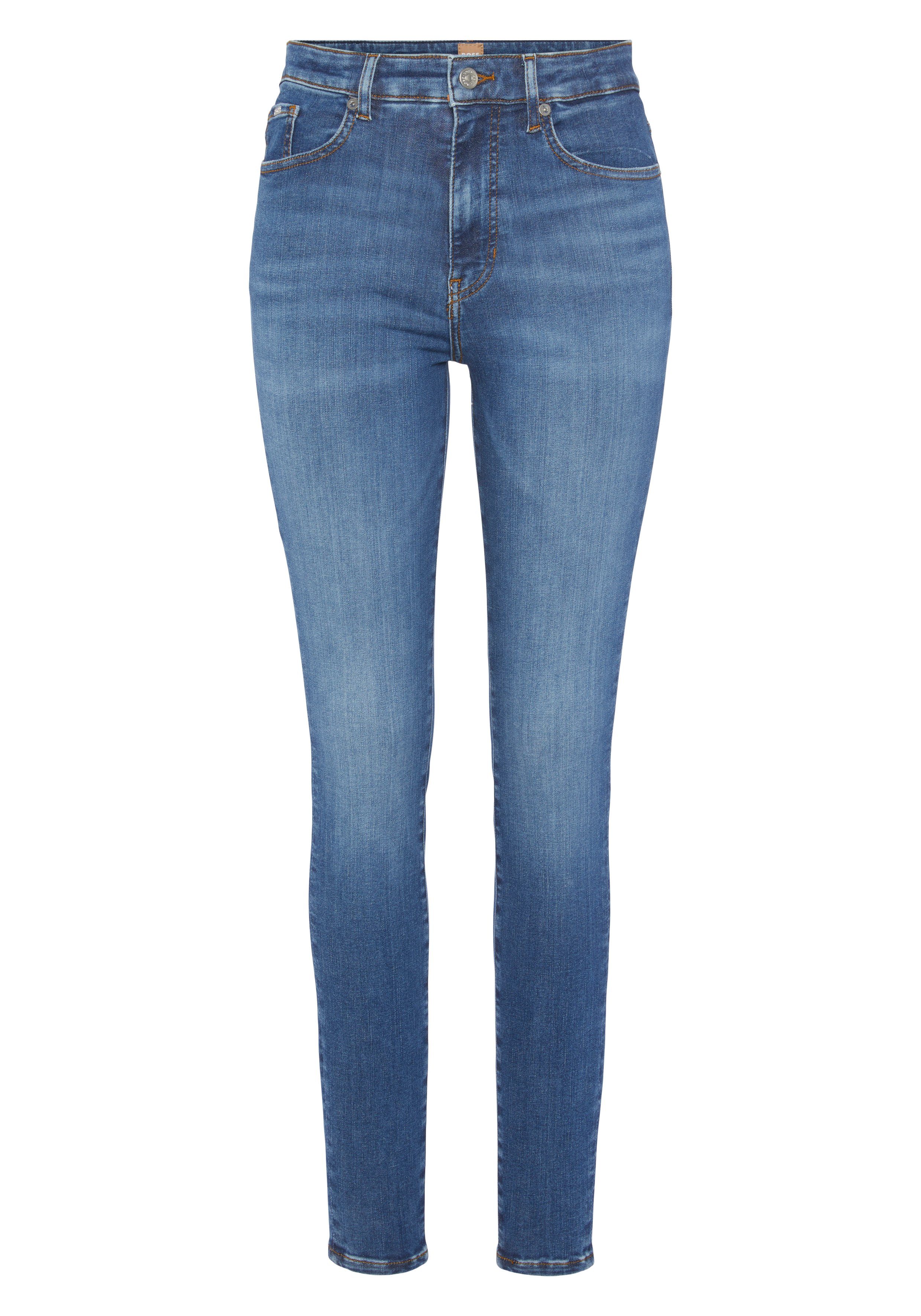 Slim-fit-Jeans C_MAYE SELF BOSS 5-Pocket-Form ORANGE in
