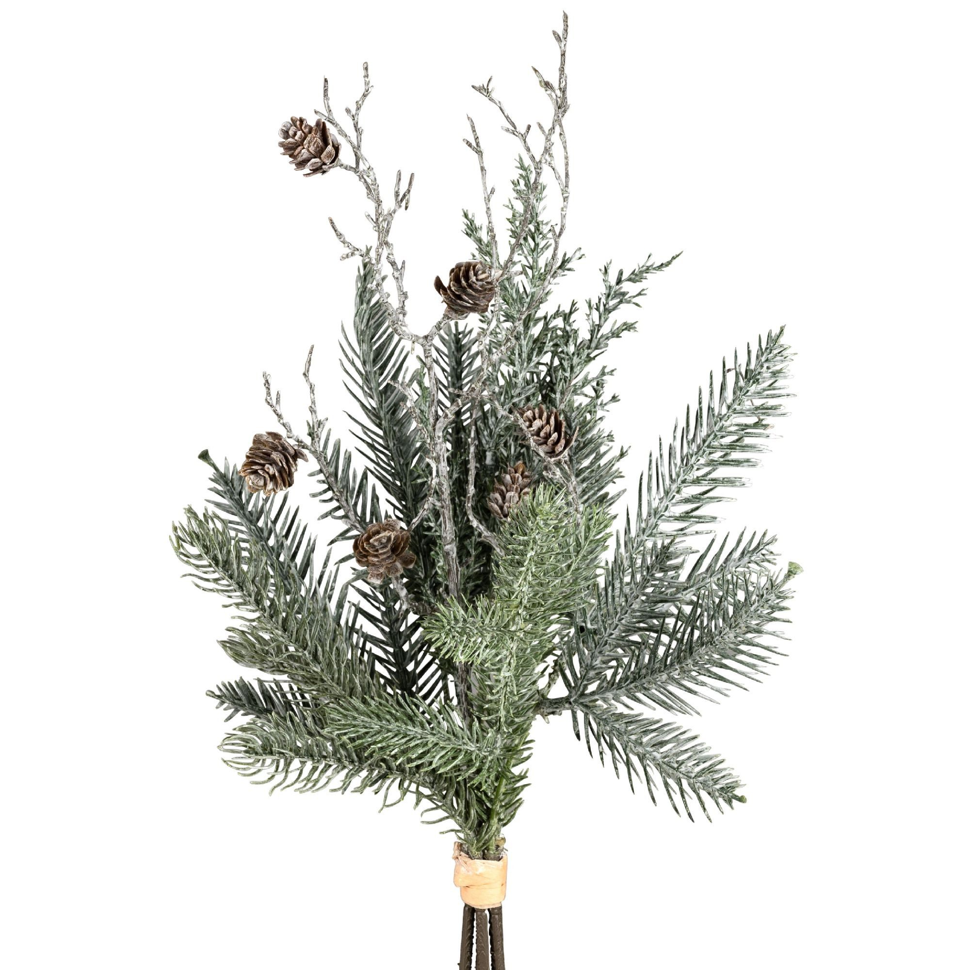 Kunstblume Winter, formano, Höhe 40 cm, Höhe: 40cm, Farbe: Grün, Motiv: Tanne