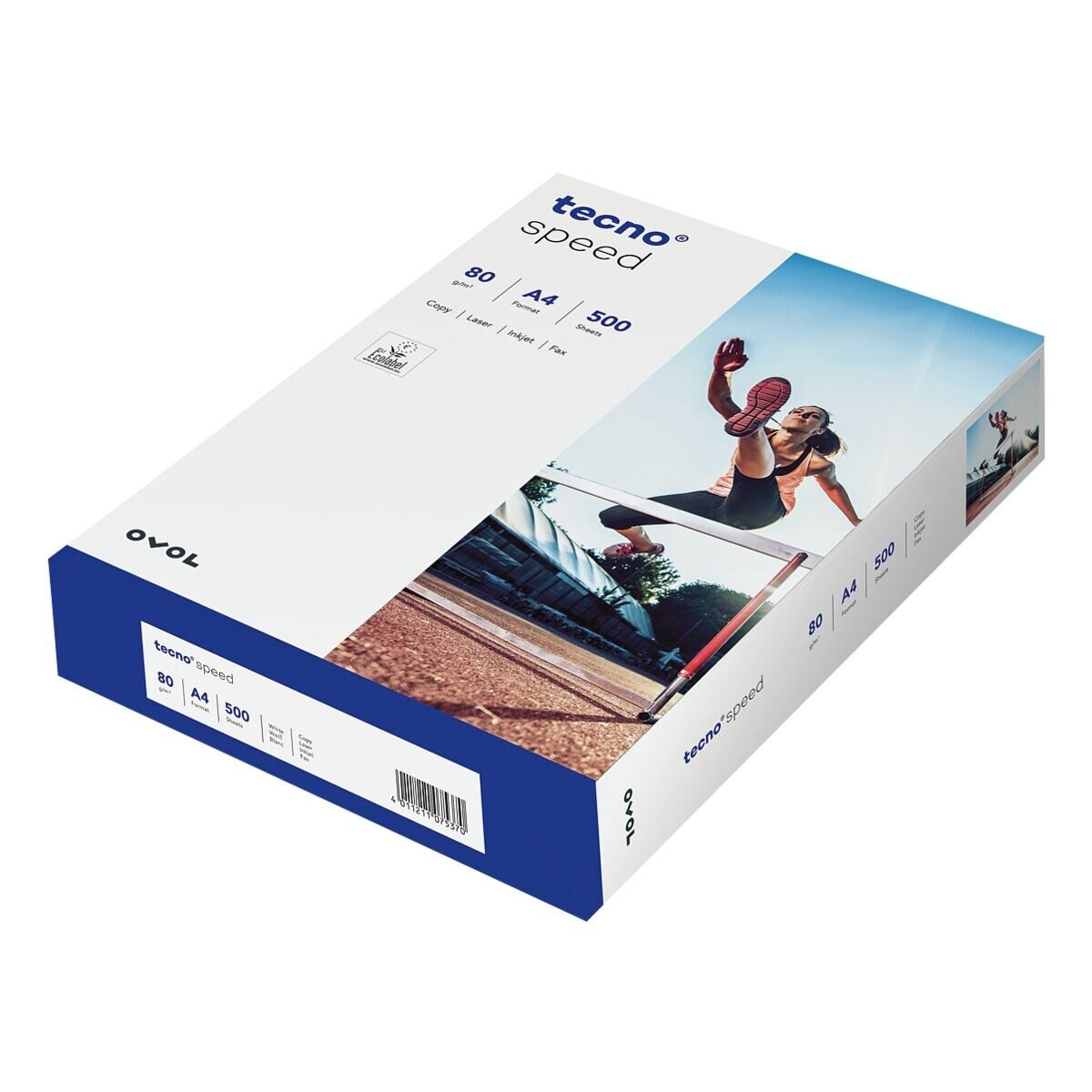 Inapa tecno Druckerpapier Speed, Format DIN A4, 80 g/m², 147 CIE, 500 Blatt