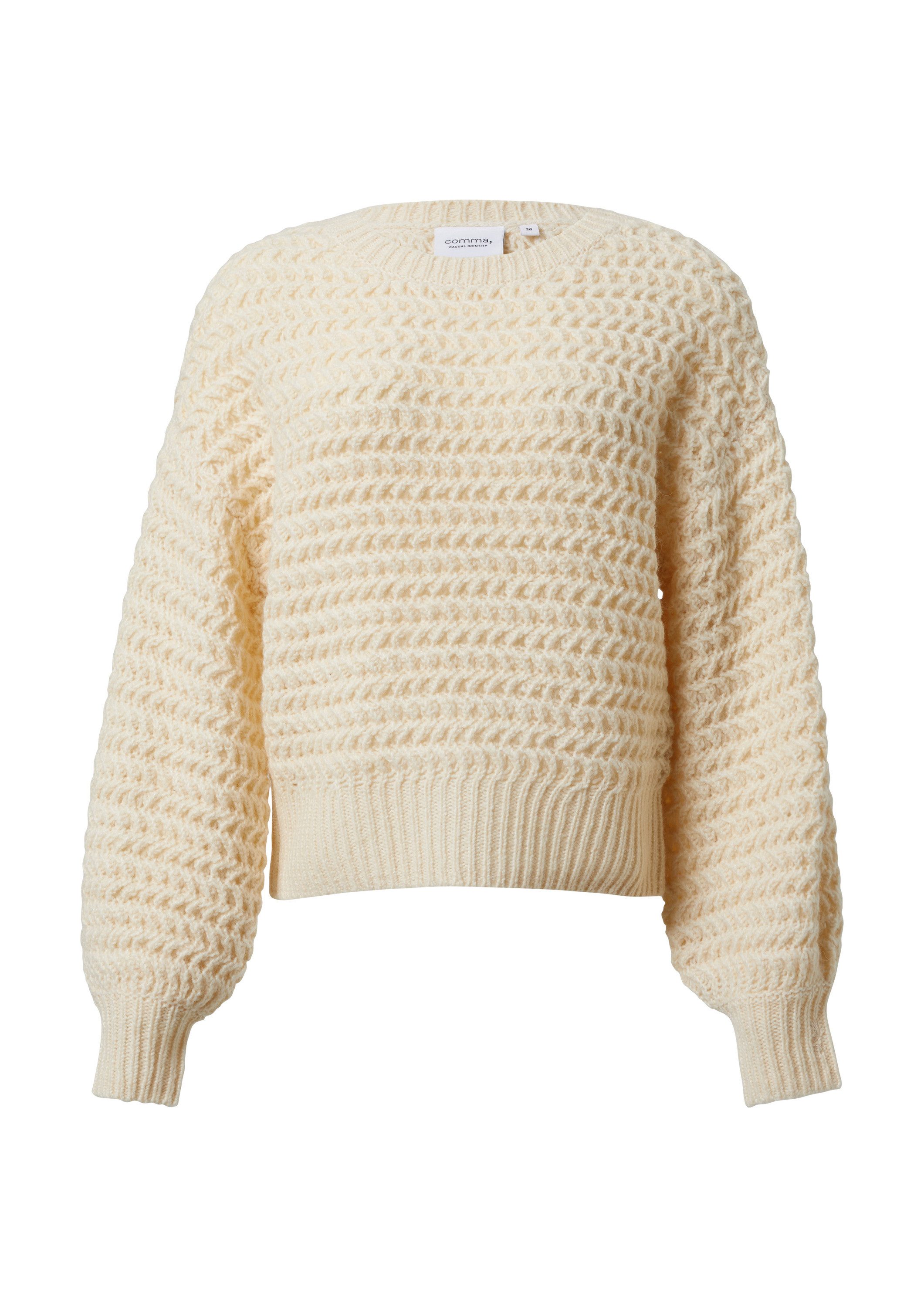 comma Longpullover Strickpullover (1-tlg) günstig online kaufen