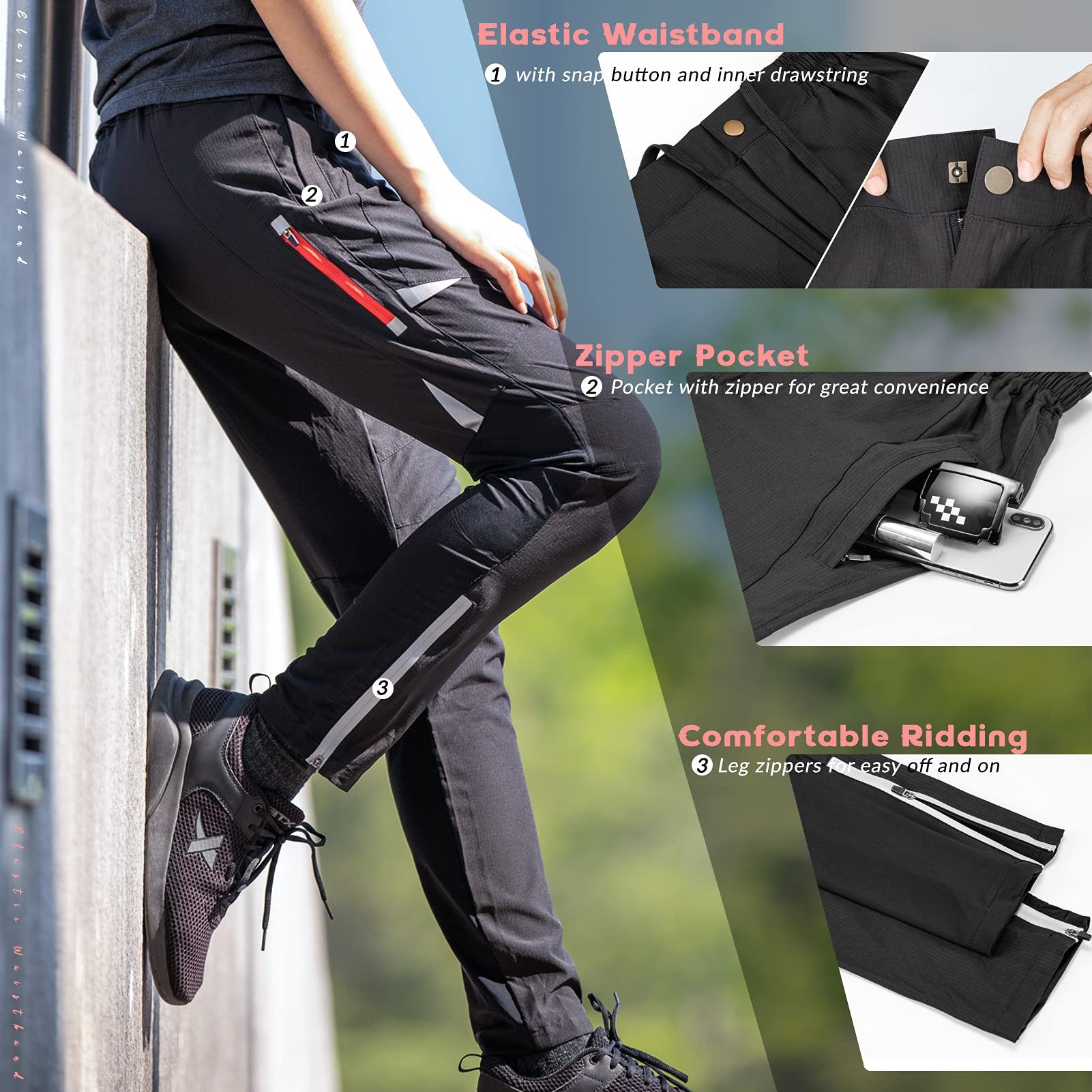 ROCKBROS Fahrradhose Herren, Atmungsaktiv Lang Radlerhose günstig online kaufen