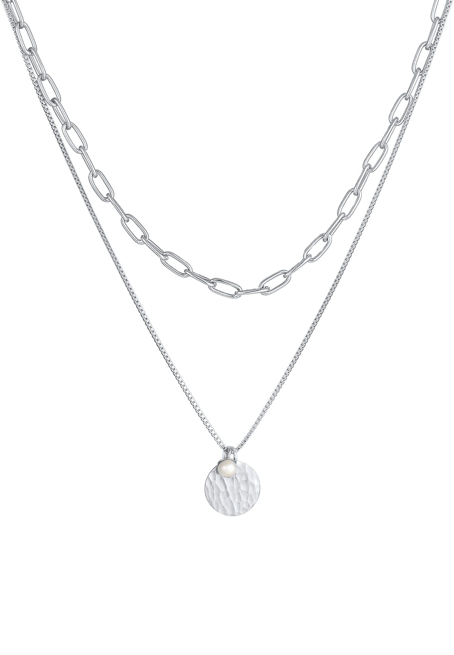 Elli Premium Gliederkette Layer Plättchen Layer günstig online kaufen