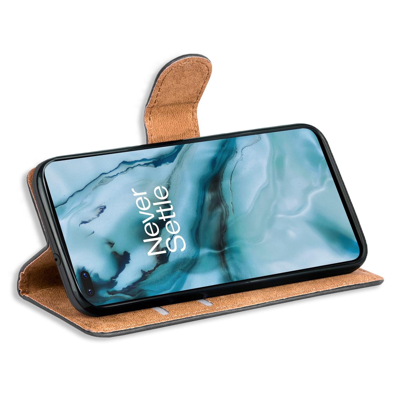 CoolGadget Handyhülle Wallet Klapp Tasche Book Case für OnePlus 8 Pro 6,78 Zoll, Hülle Klapphülle Flip Cover Etui Schutzhülle