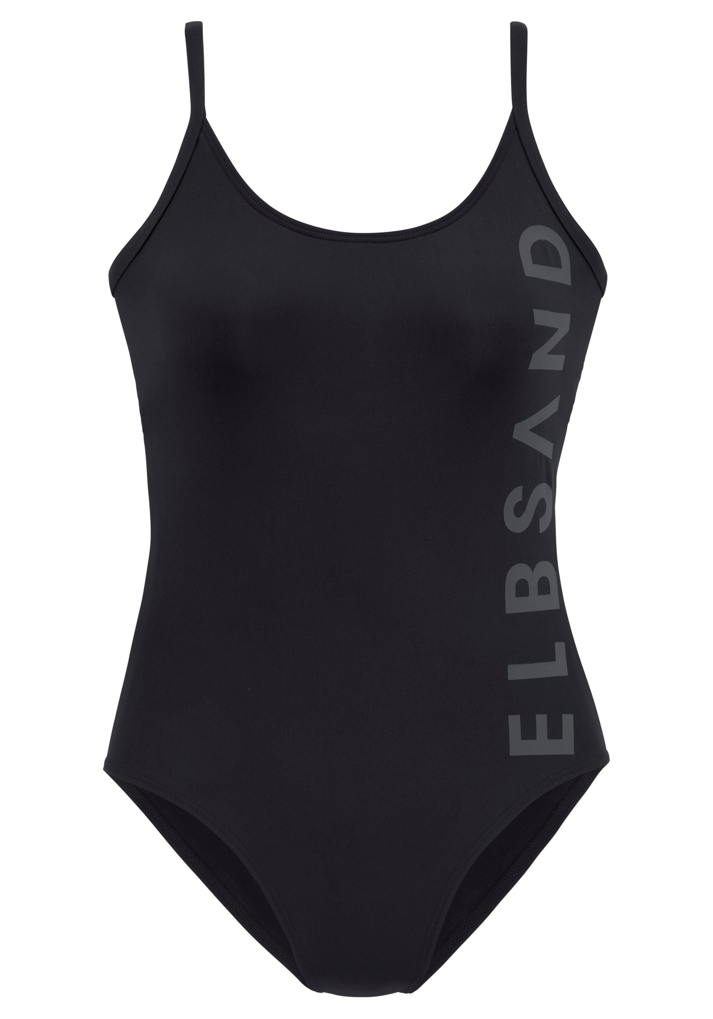 Elbsand Badeanzug in sportlichem Design mit großem Schriftzug – Bild 2 von 5