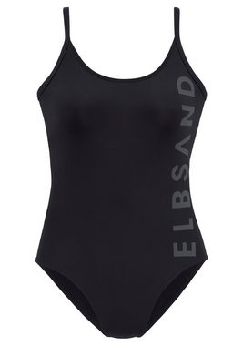 Elbsand Badeanzug in sportlichem Design mit großem Schriftzug