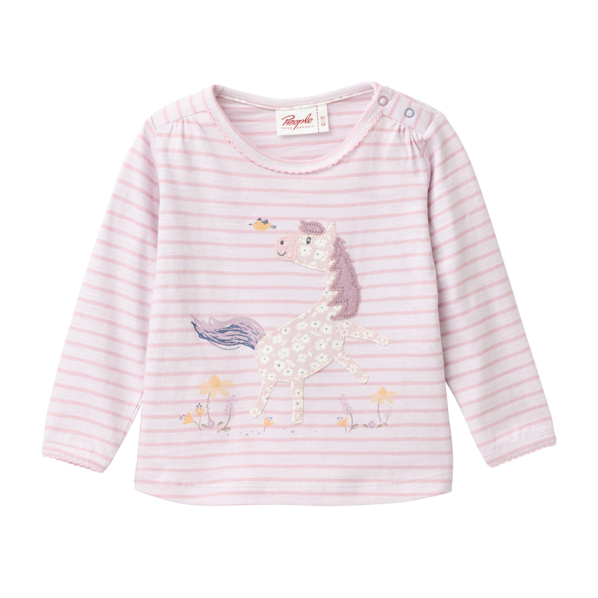 People Wear Organic Langarmshirt mit Motiv GOTS zertifiziert