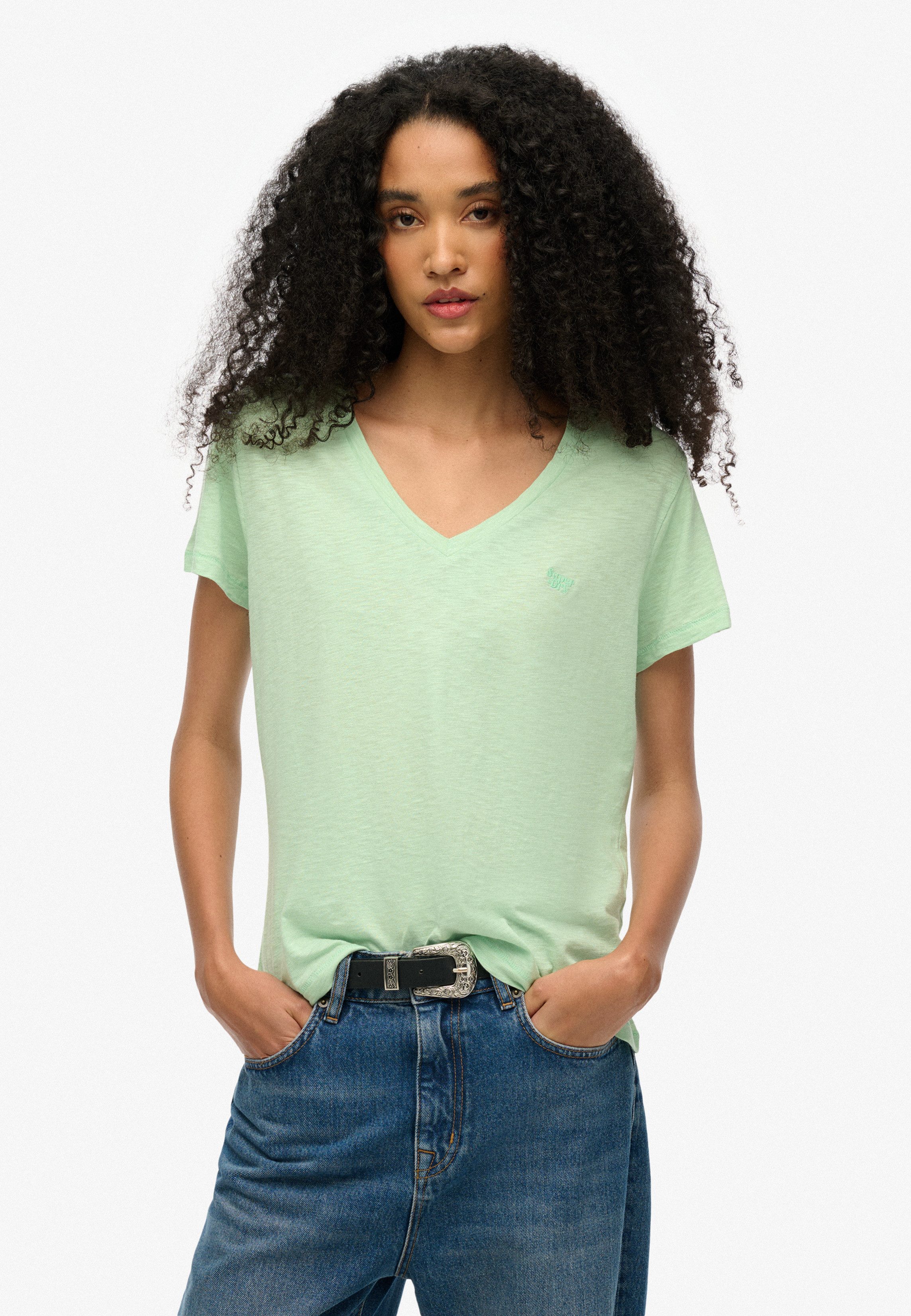 Superdry V-Shirt STUDIOS SLUB EMB VEE günstig online kaufen