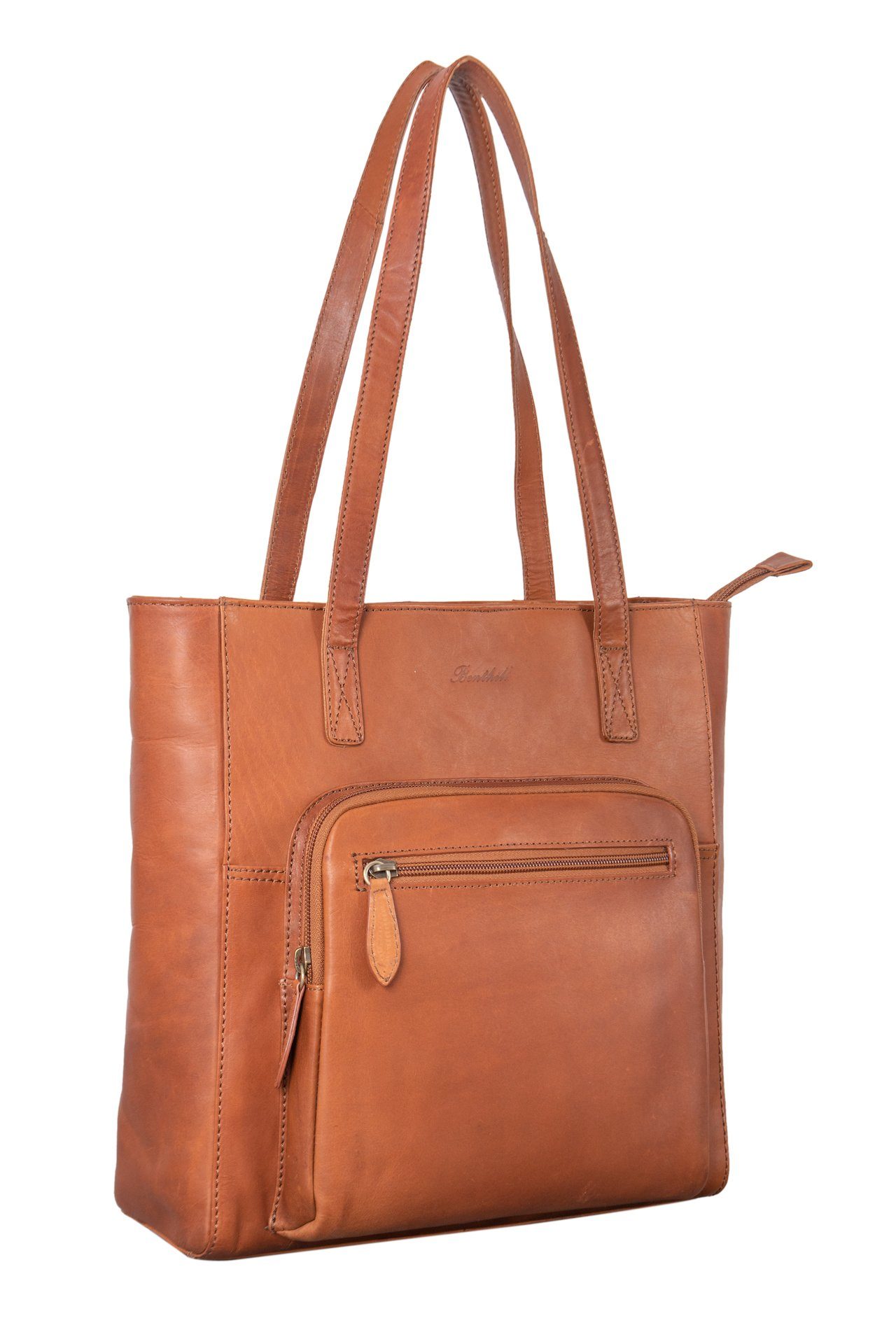 Benthill Shopper Damen Echt Leder Handtasche Tasche Schultertasche Vintage günstig online kaufen