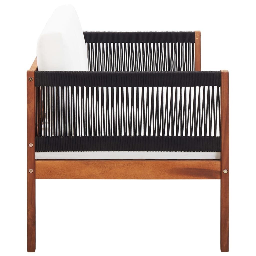 vidaXL Loungesofa Gartensofa 2-Sitzer Massivholz