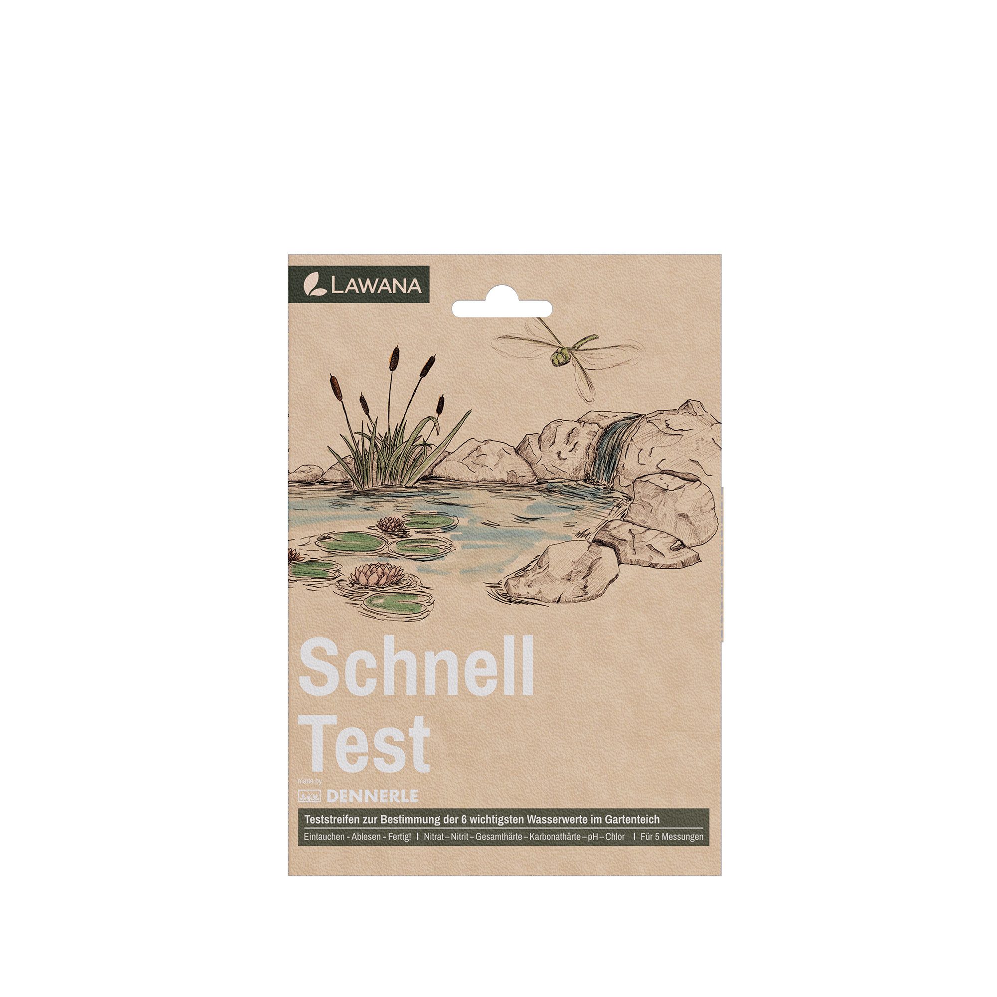 Lawana Teich-Wassertest Schnell Test, 6 Messparameter, 5-tlg.