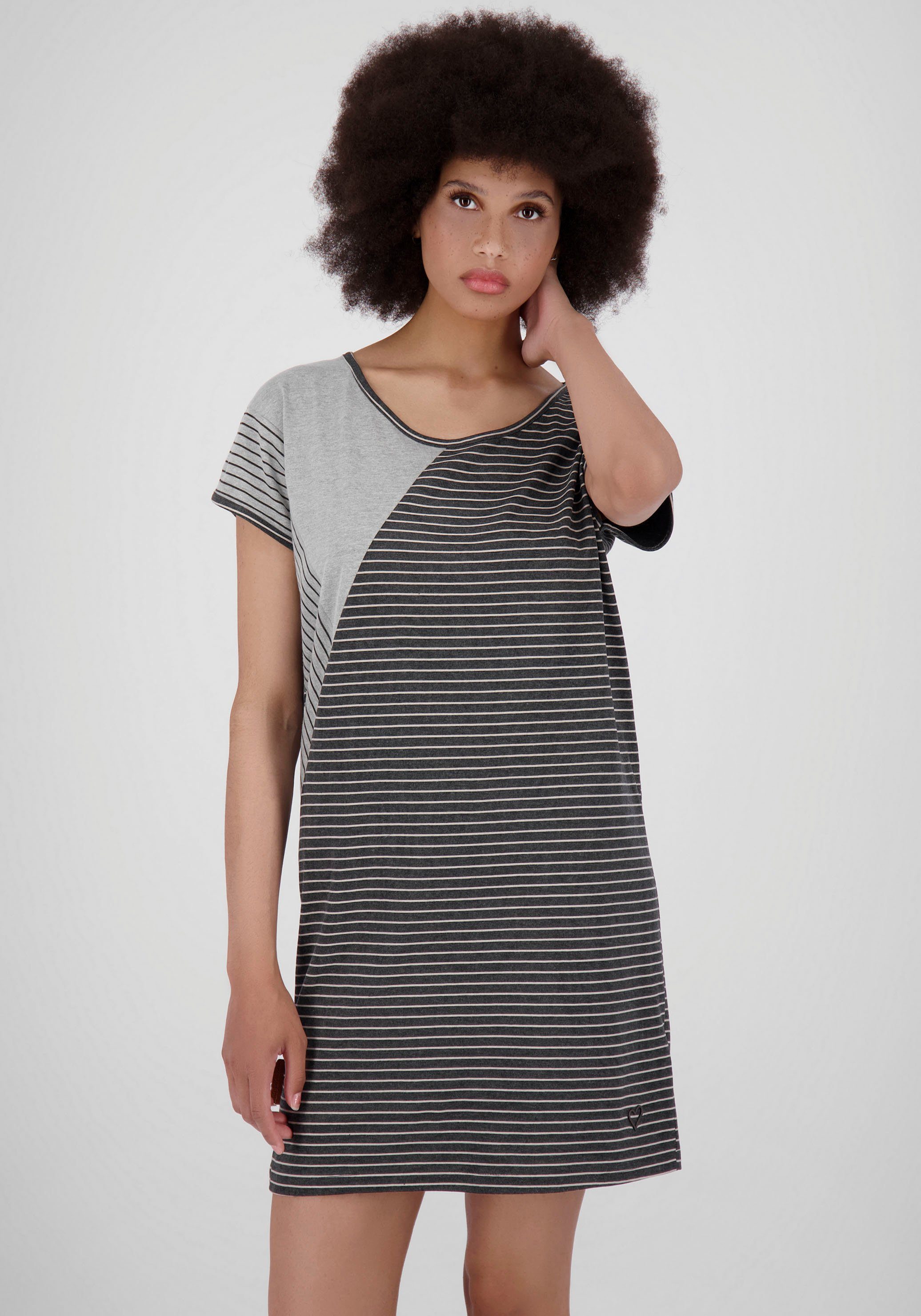 Alife & Kickin Jerseykleid MilanaAK B (1-tlg) EXKLUSIV bei  9101 MOONLESS MELANGE | Ringelkleider