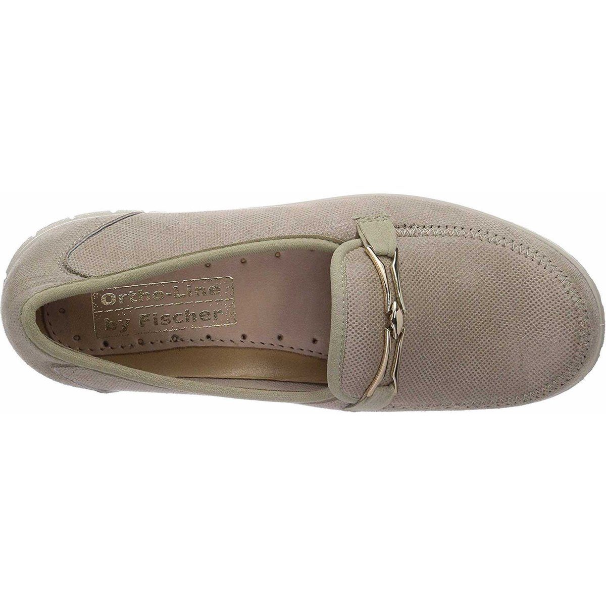 Fischer Komfort Slipper für Damen in taupe Slipper (1-tlg)