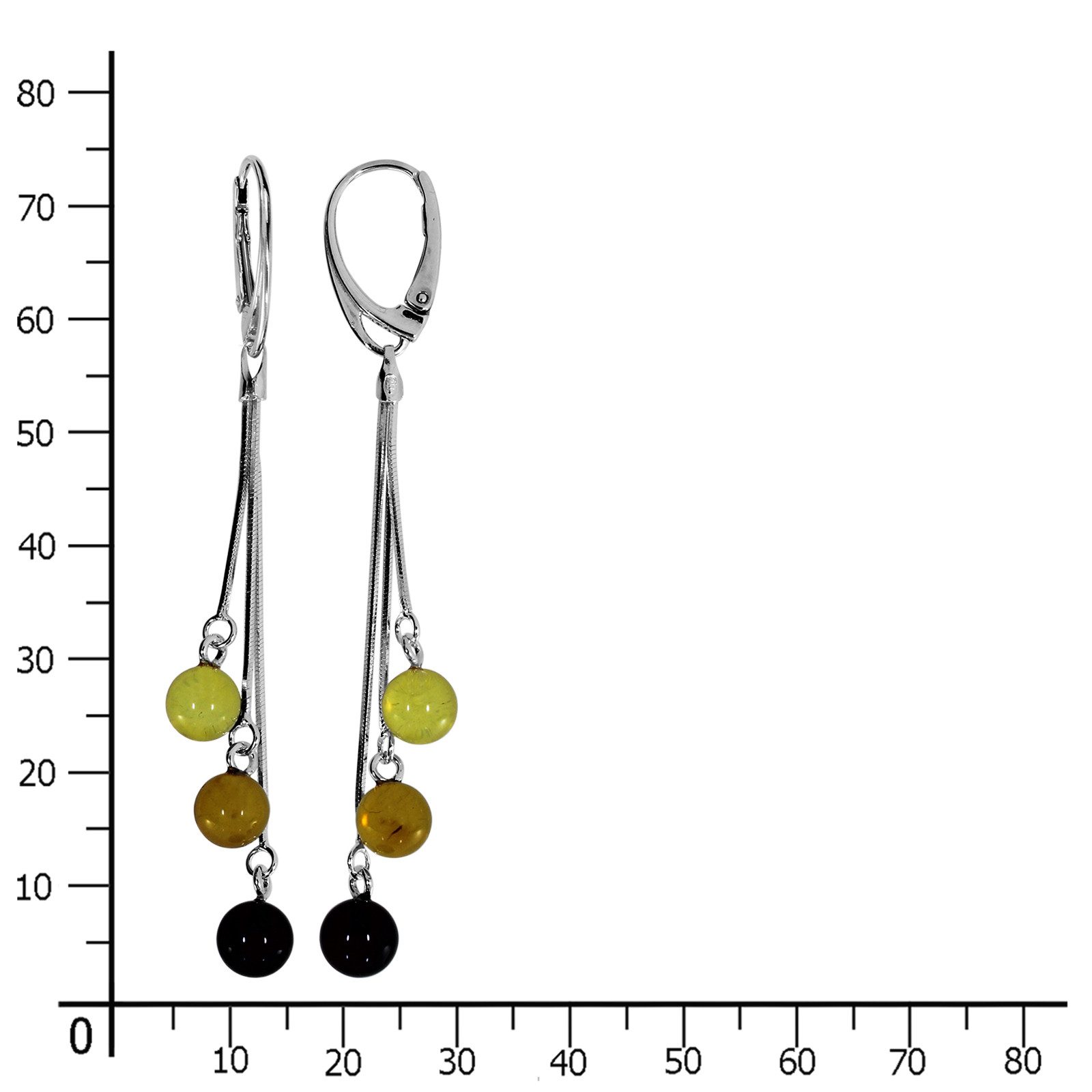 OSTSEE-SCHMUCK Paar Ohrhänger Ostsee-Schmuck Ohrhänger Amy Ohrhänger Amy (2 günstig online kaufen