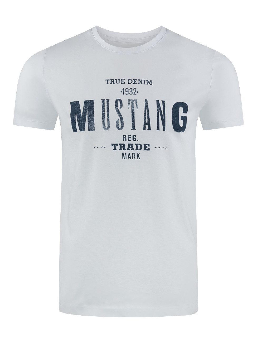 MUSTANG T-Shirt Herren Printshirt Regular Fit günstig online kaufen