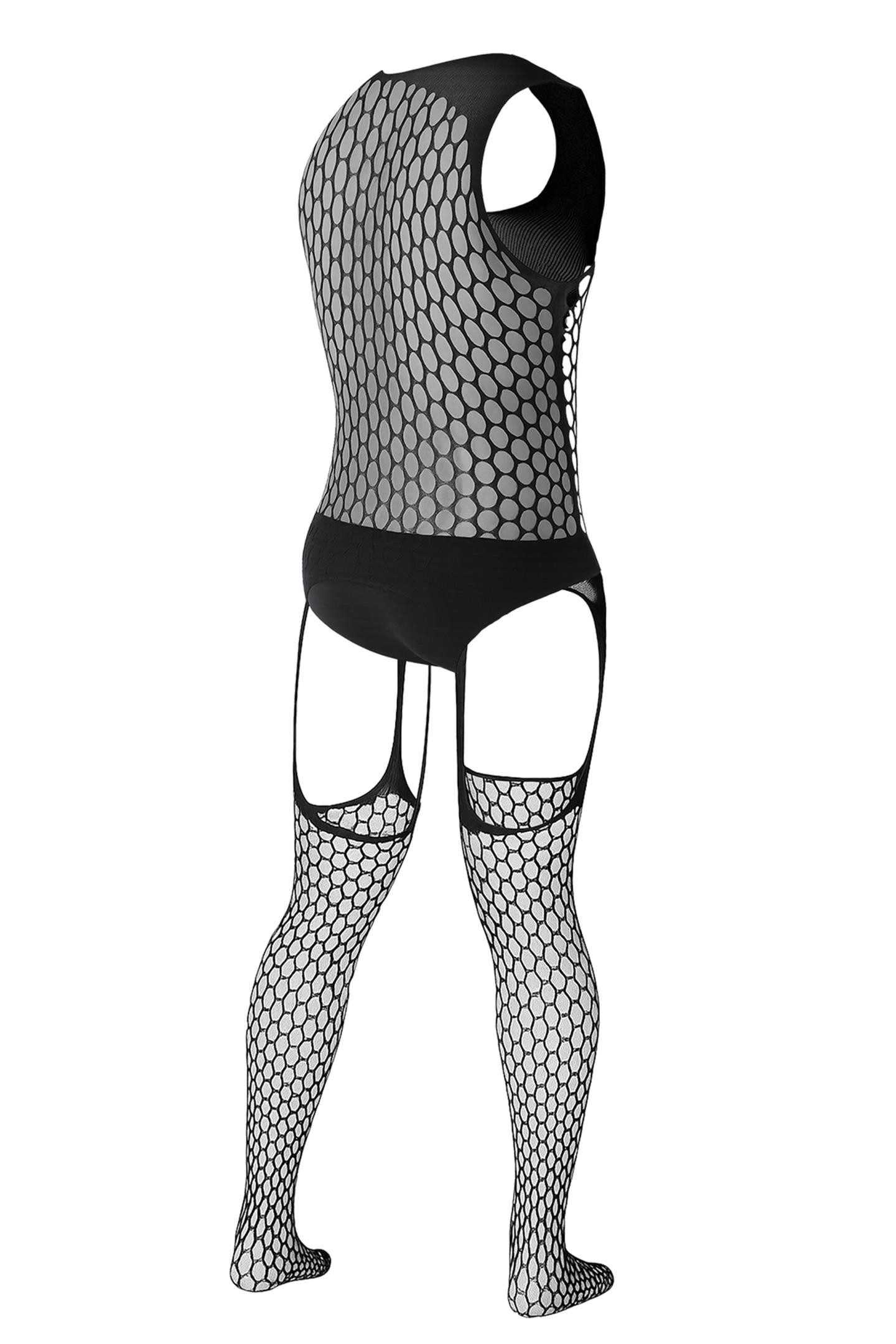 CUT4MEN Bodystocking-Ouvert Bodystocking-Ouvert in schwarz - L/XL