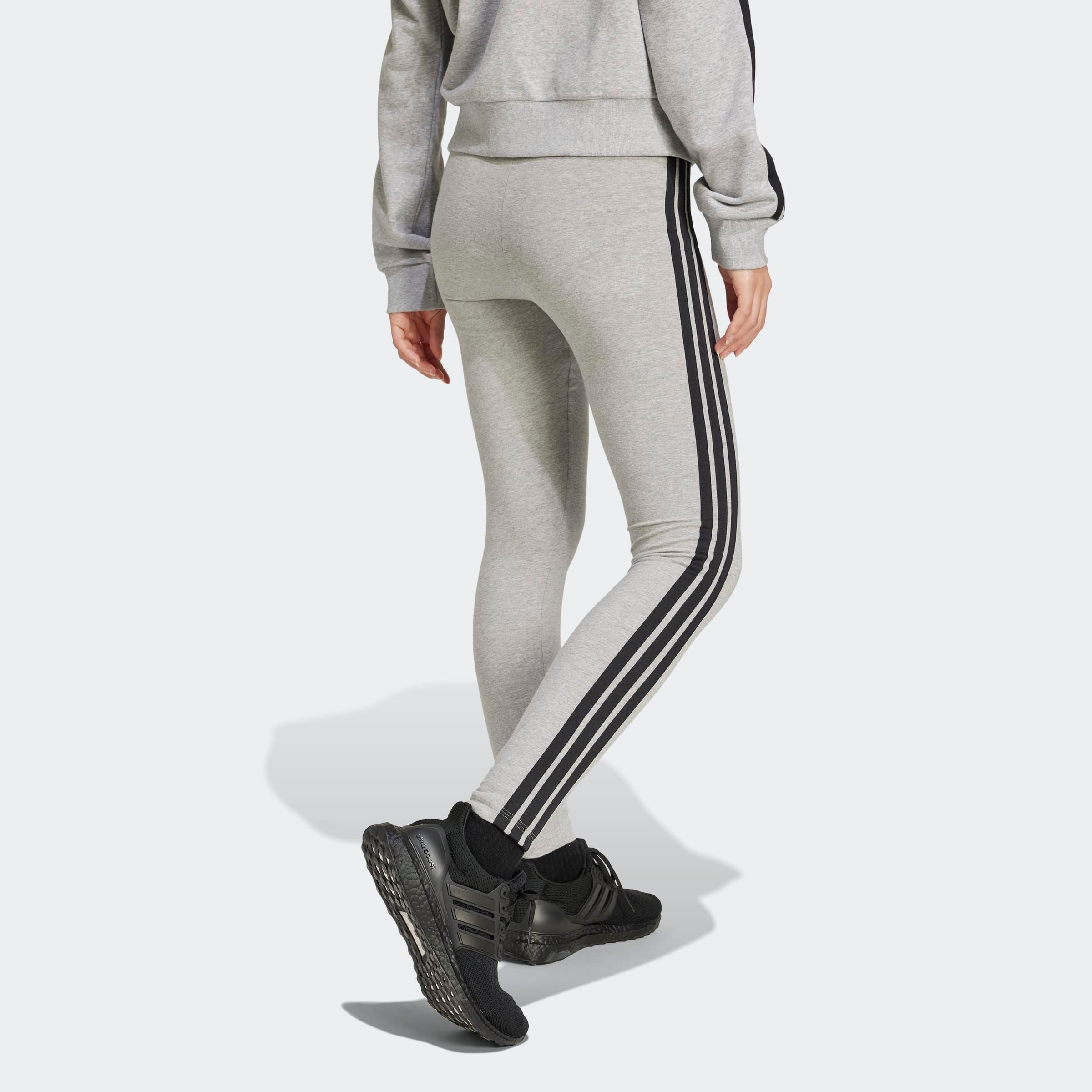 adidas Sportswear Trainingstights W 3S SJ LEG sportlicher Look mit 3-Streifen, aus Baumwolle und Elasthan