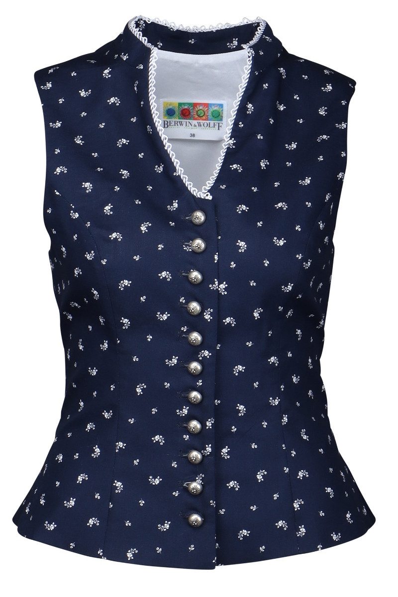 Berwin & Wolff Trachtenbluse Trachtenmieder - NYKIE - marine günstig online kaufen