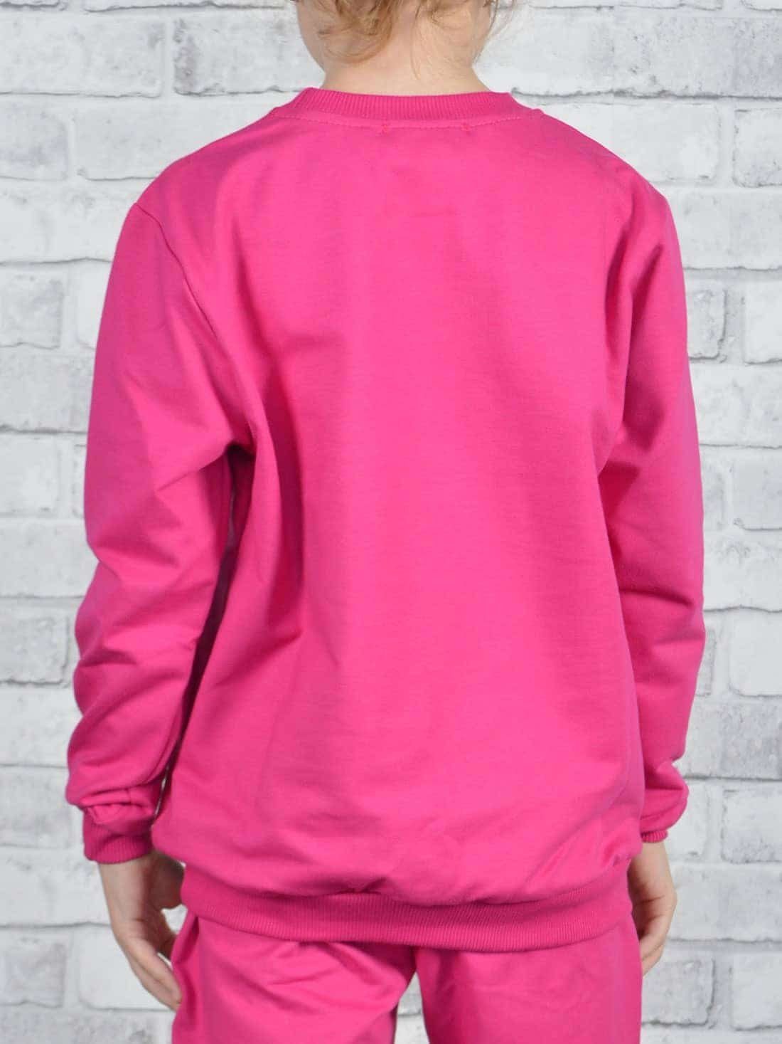 Mädchen tollen Farben in Sweatshirt (1-tlg) Sweatshirt Pink KMISSO Bund mit elastischem