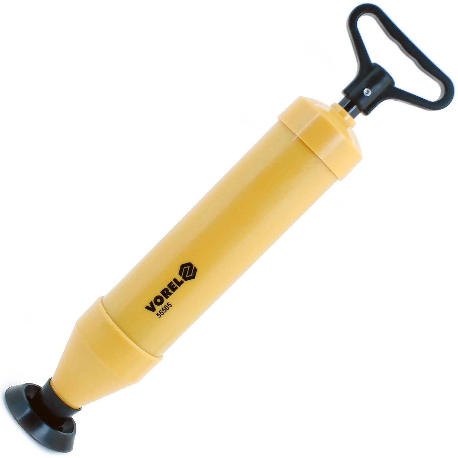 TOYA Rohrreinigungspumpe Abflussrohr- Reinigungspumpe 55505, (Pumpe und 2 Aufsätze)