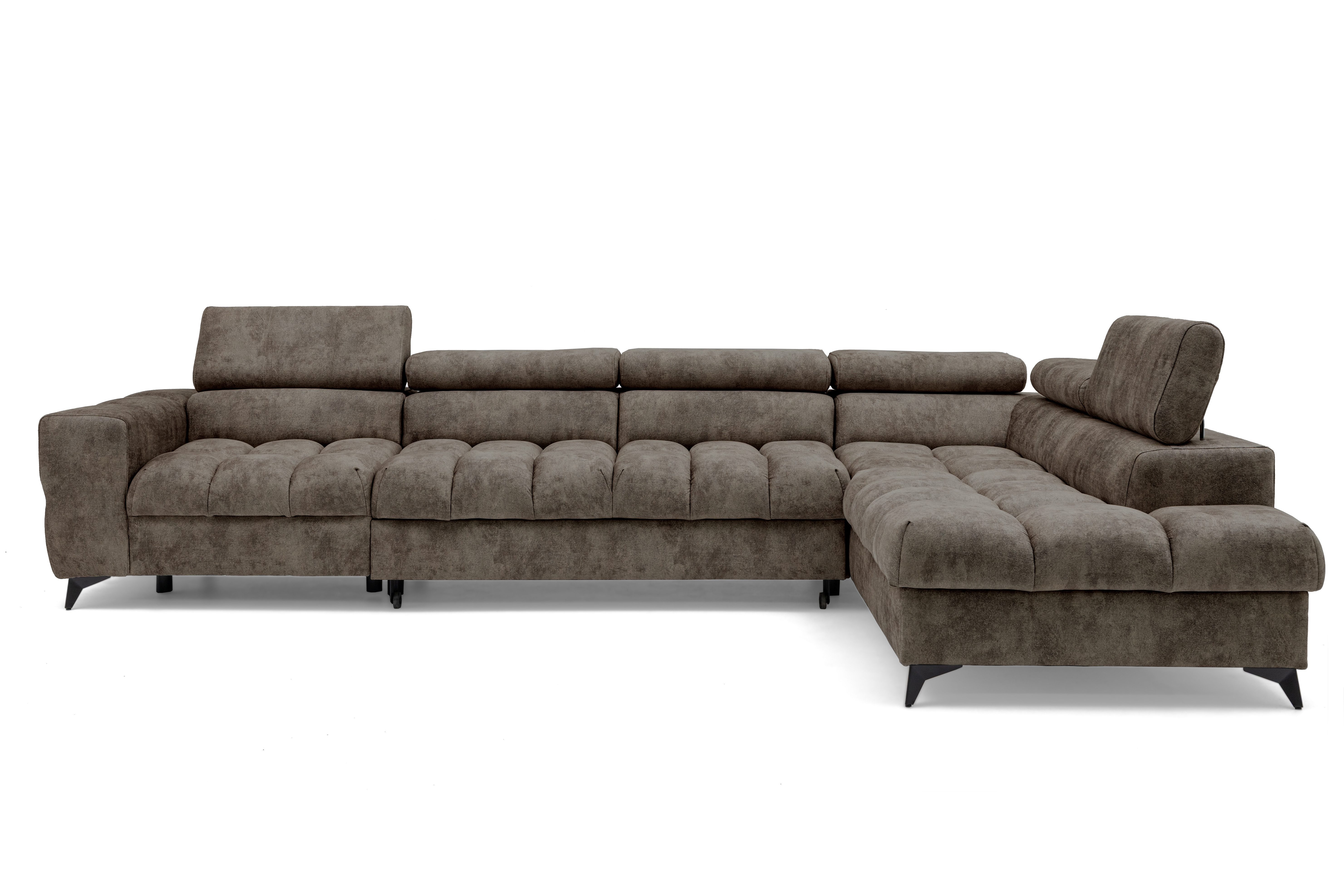 NEXT COLLECTION Ecksofa Pudding Maxi, Elegante starke Steppung, mit Bettkas günstig online kaufen