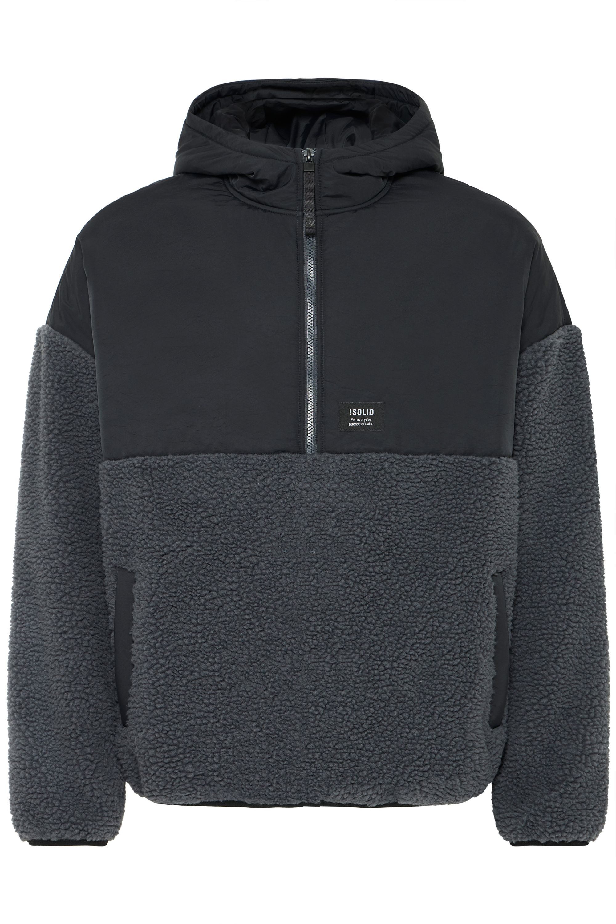 !Solid Kapuzenpullover SDMarco Kuscheliger Teddy Halfzip-Hoodie mit Eingrif günstig online kaufen