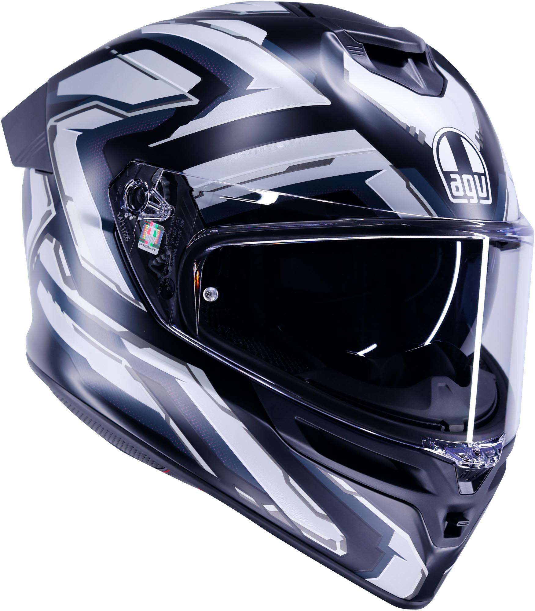 AGV Motorradhelm K5 Astralix Helm, Notfallsystem-polsterung (eqrs),geeignet Für Brillenträger,pinloc