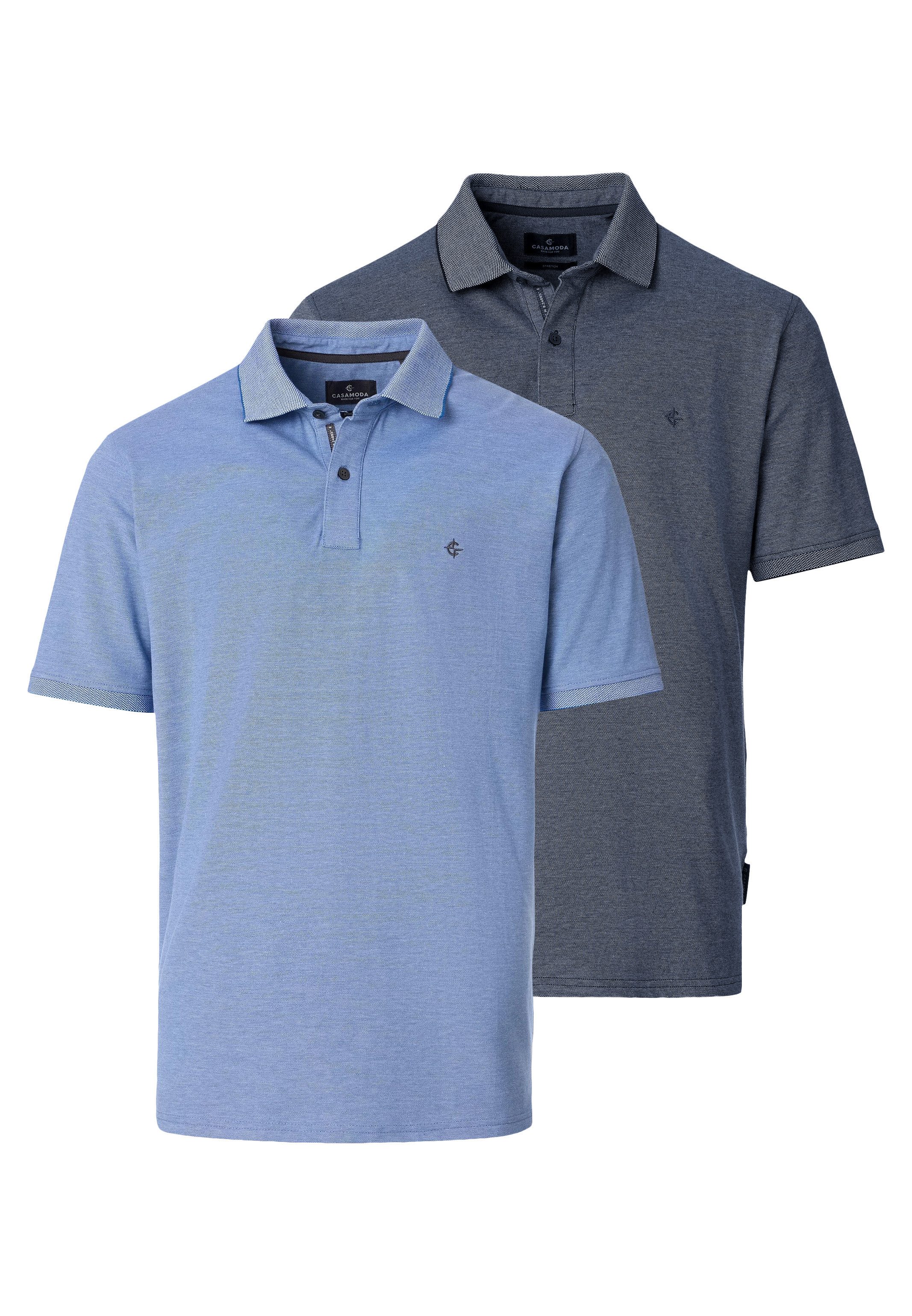 CASAMODA Poloshirt 2er Pack Basic (Spar-Set, 2-tlg) Poloshirt - Baumwolle - günstig online kaufen