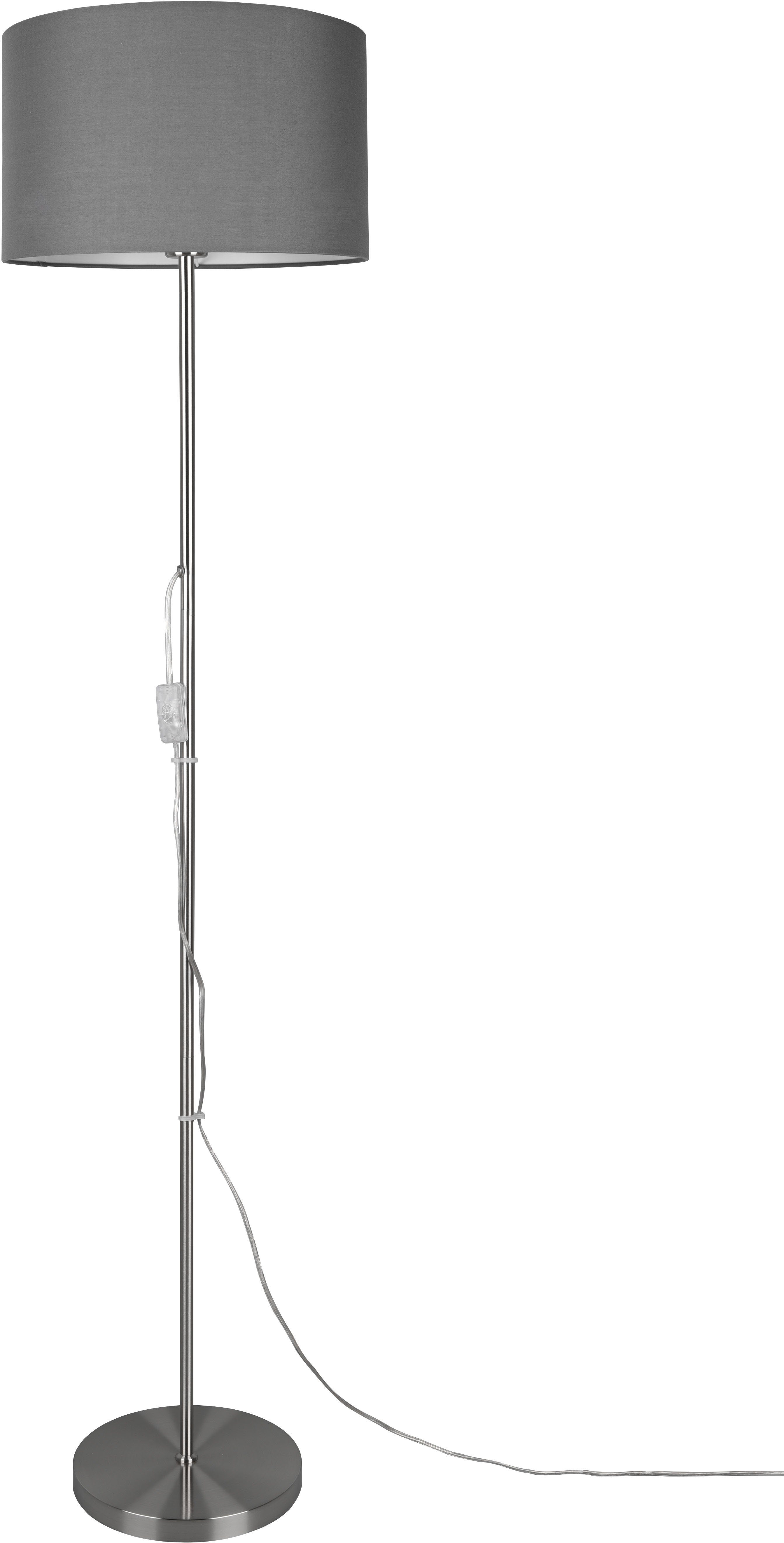 Stehlampe Leuchtmittel Schirm TRIO 160cm, 36cm, Höhe austauschbar frei ohne E27 Leuchten wählbar, Leuchtmittel, Ã˜ Ein-/Ausschalter, TARKIN, Leuchtmittel