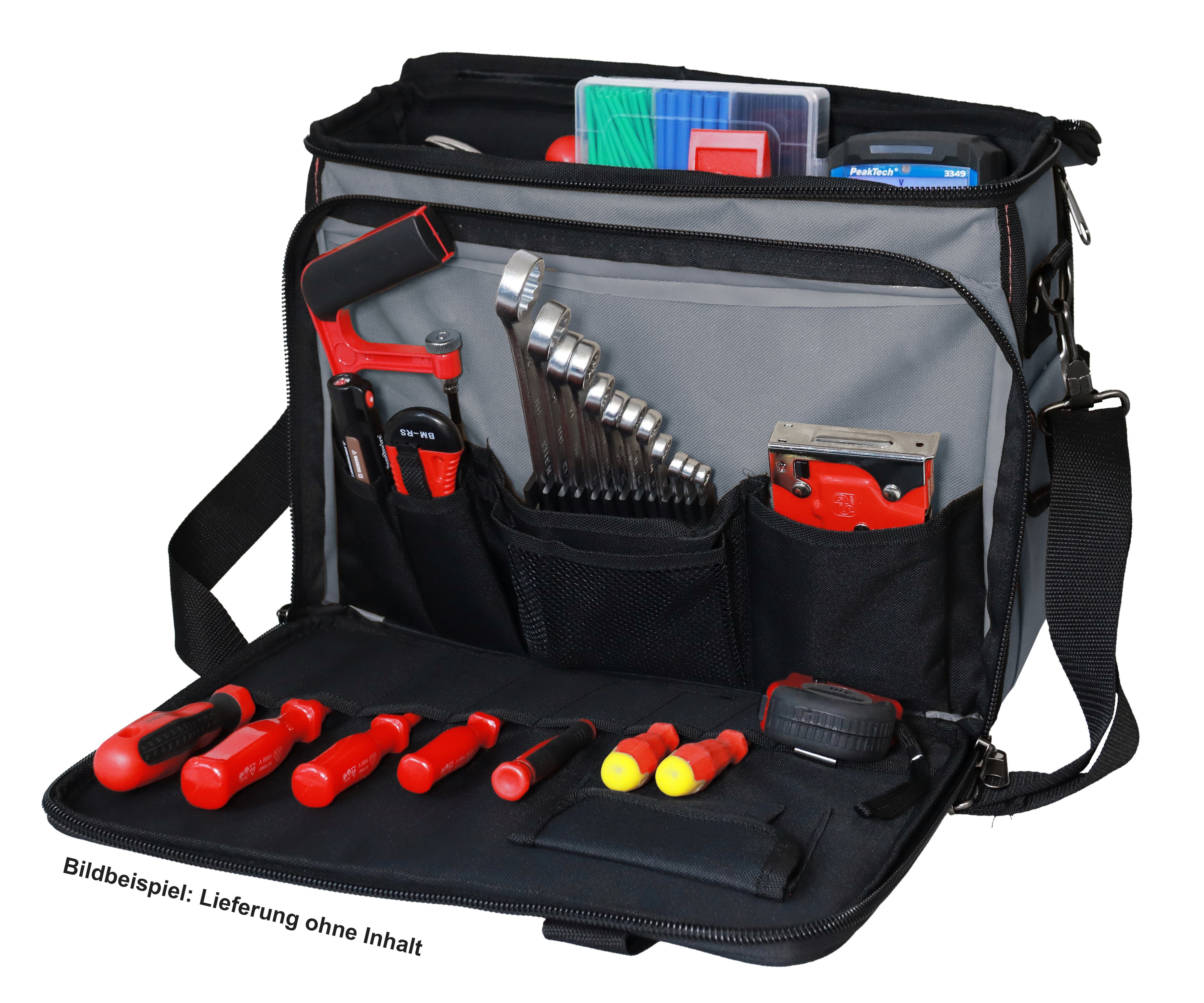 kg Werkzeugtasche Beige Haltern, Tragkraft, mit Werkzeugtasche "Operator" YPC Fächern und 40x32x20cm, Umhängetasche, Tragetasche 20 Einschüben Werkzeug XL, für
