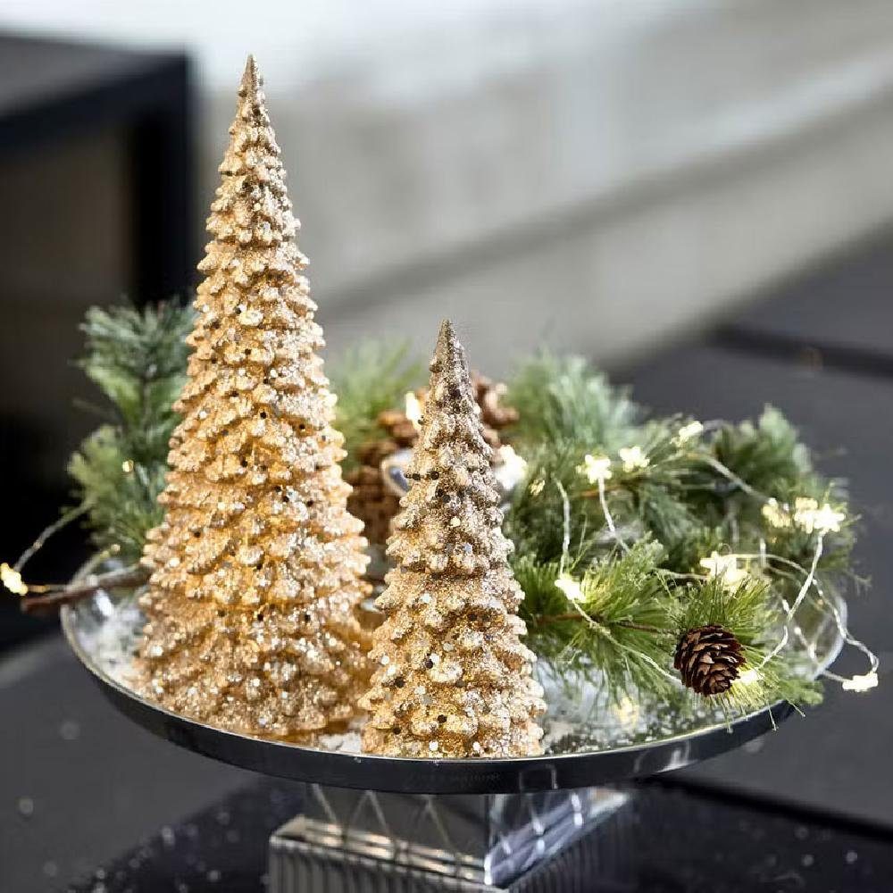 Rivièra Maison Weihnachtsbaumkugel Dekorationsobjekt Sparkling LED Tree Christmas (17cm) Gold