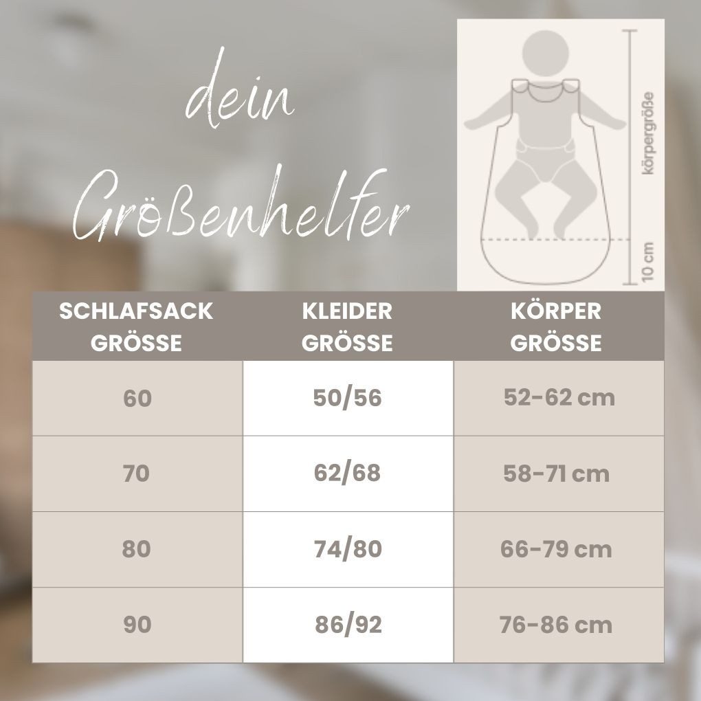 DIKOS Babyschlafsack Babyschlafsack ohne Füße 2,5 TOG