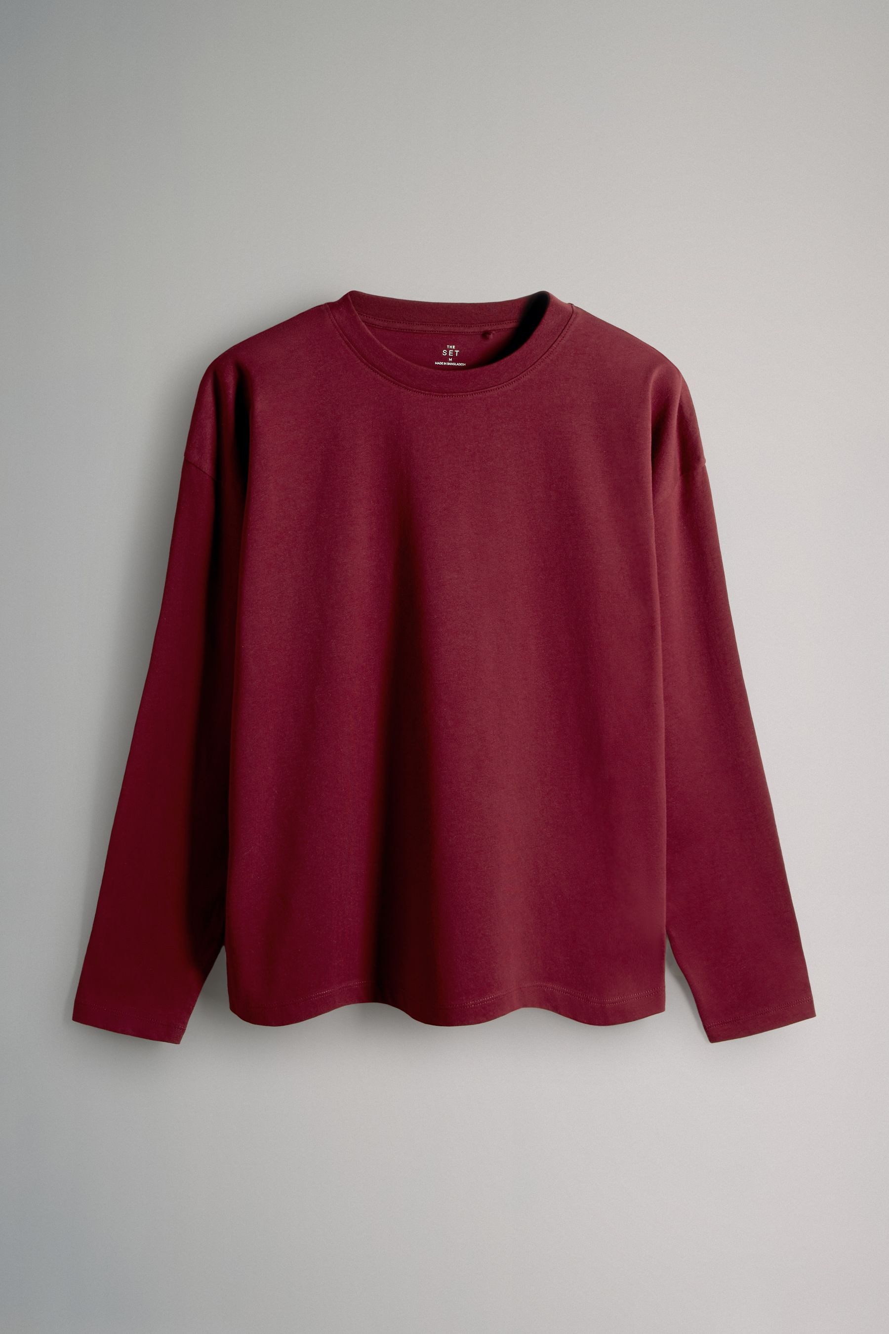 The Set Langarmshirt The Set Relaxed Fit Langarmshirts, 4er-Pack (4-tlg)