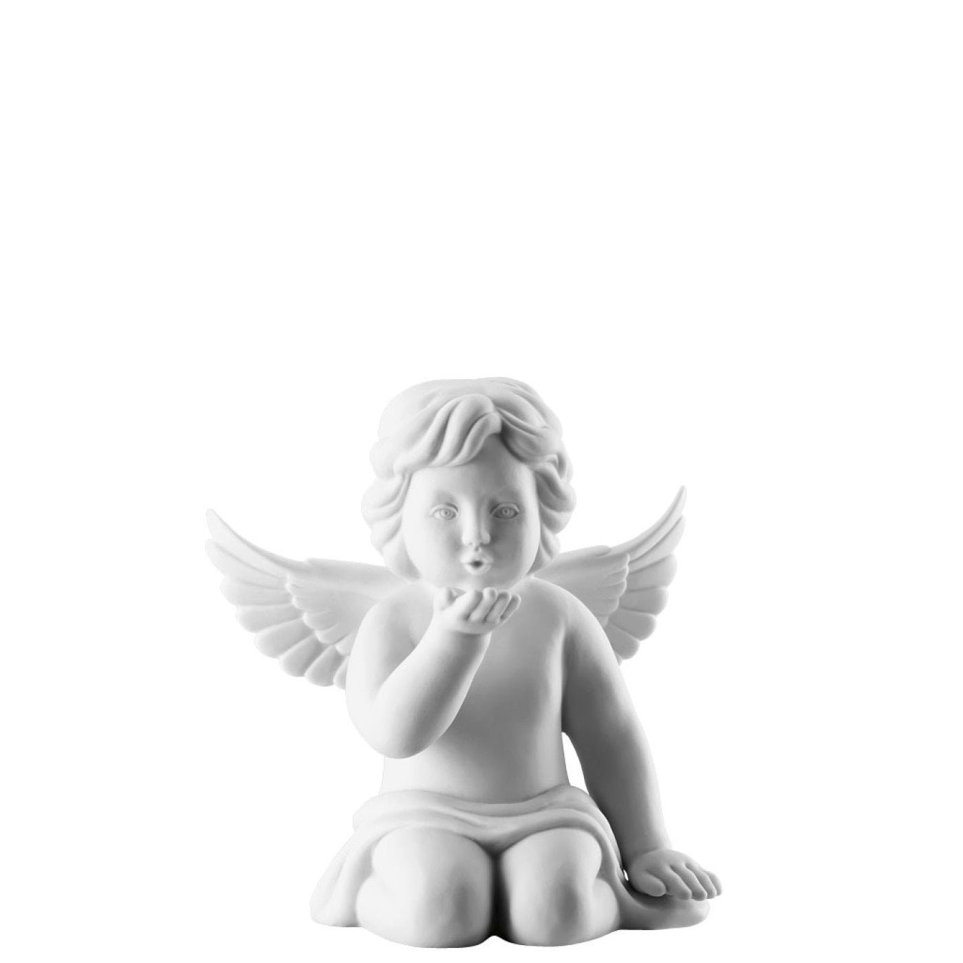 Rosenthal Engelfigur Engel groß Weiß matt Engel Handkuss 14 cm (1 St)