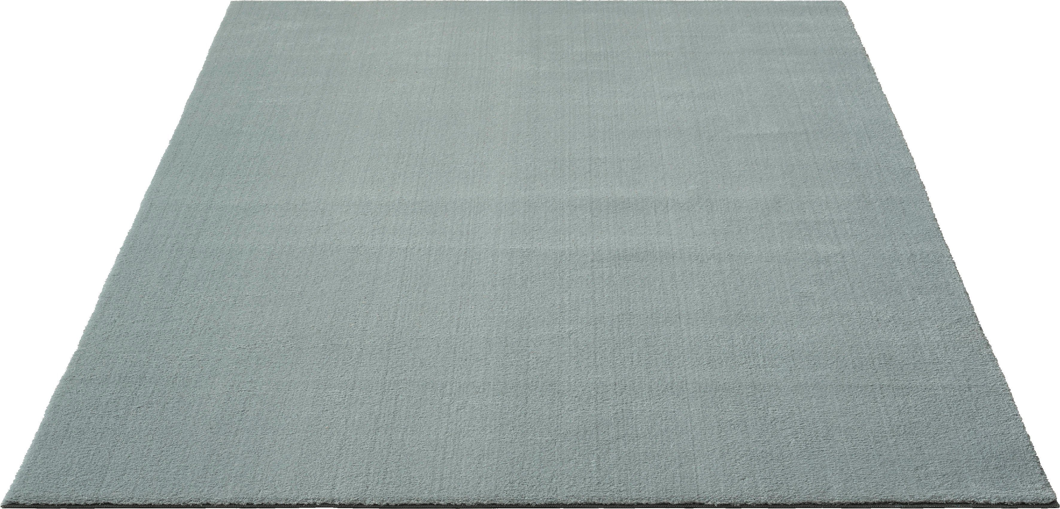 Teppich Loft 37, Kunstfellteppich, merinos, rechteckig, Höhe: 19 mm, weich und kuschelig, Fell Haptik, Anti-Rutsch-Unterseite, waschbar blau