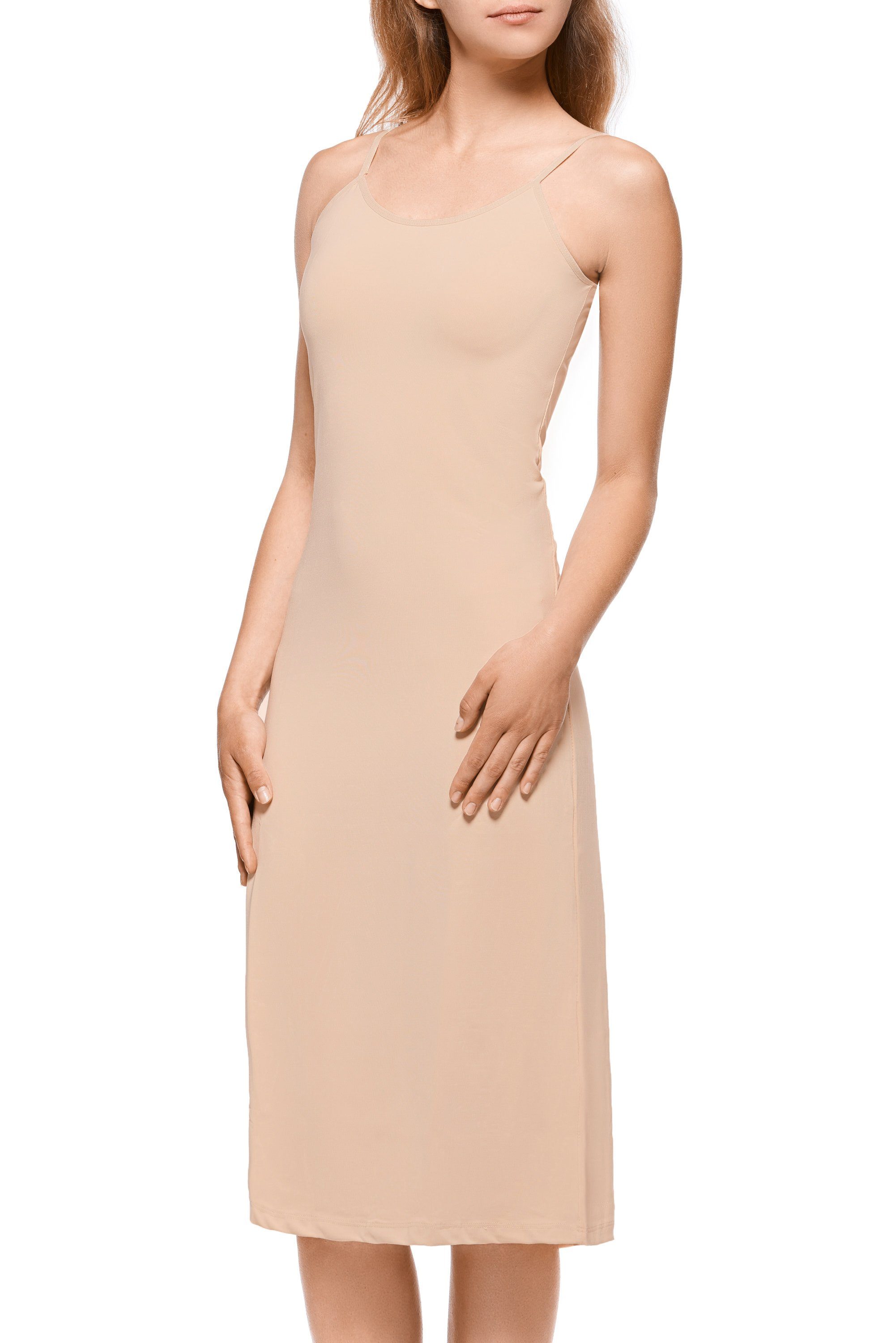 Mellice Unterkleid Damen Lang Unterkleid Beige Unterrock