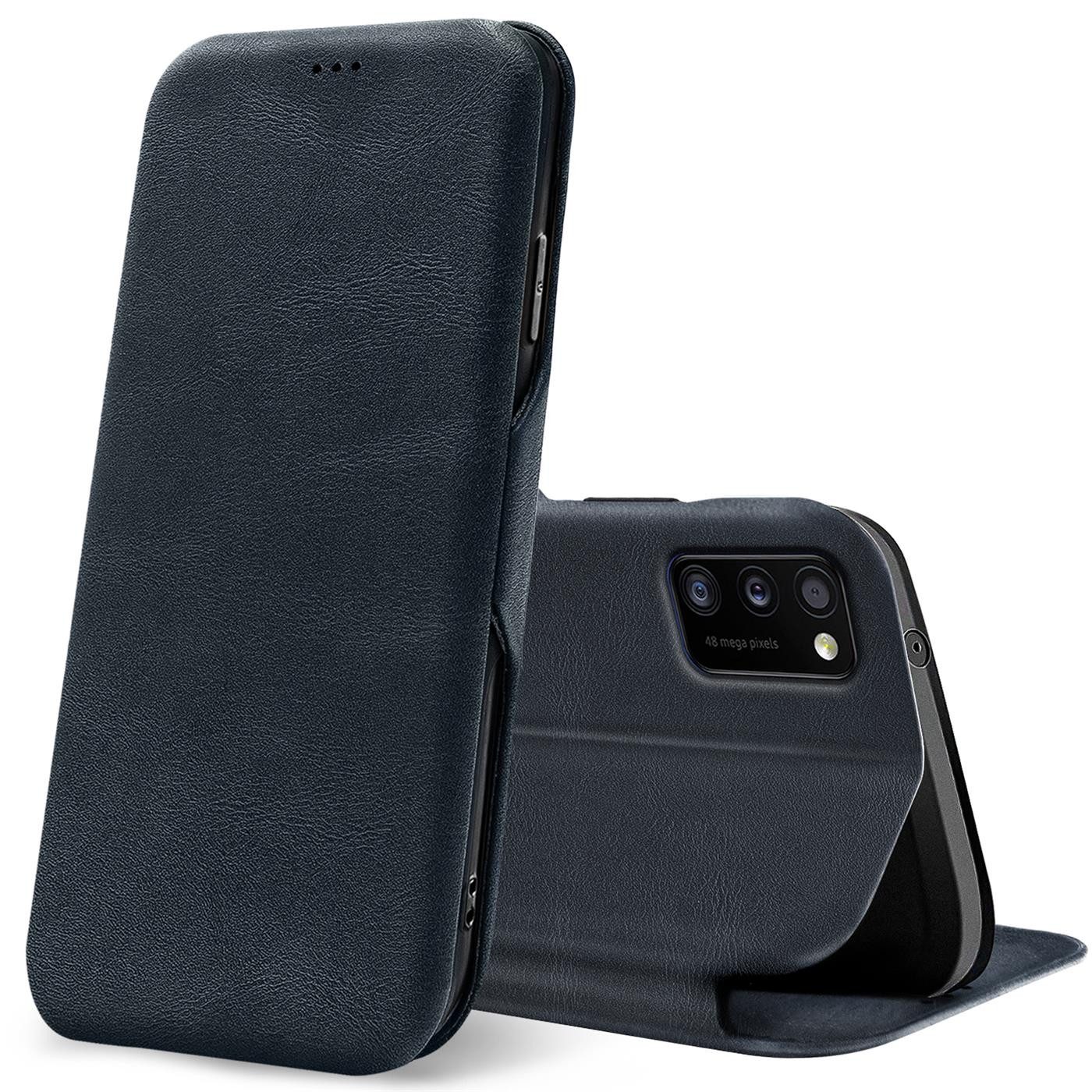 CoolGadget Handyhülle Premium Klapptasche Wallet Case für Samsung Galaxy A03s 6,5 Zoll, Handy Tasche mit Kartenfach Book Schutzhülle
