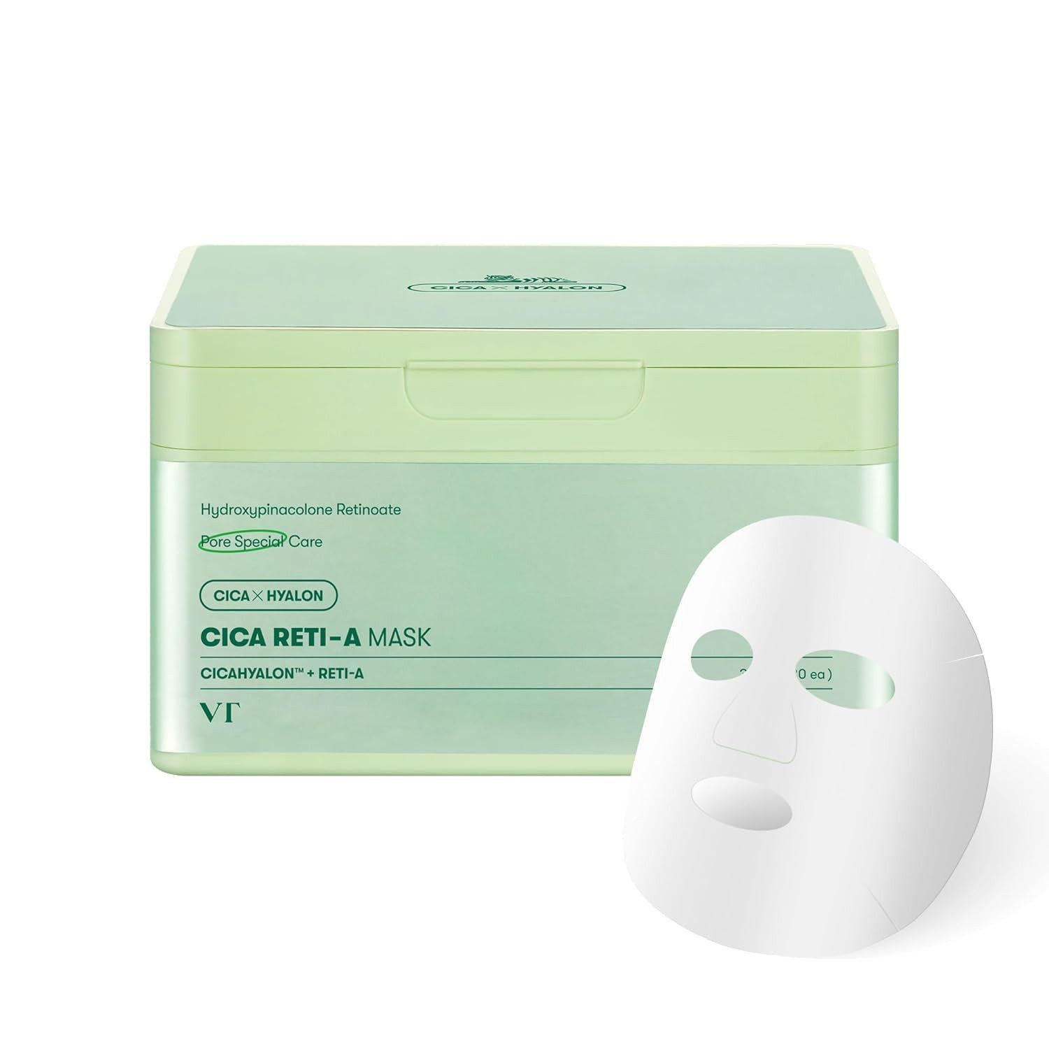 Gesichtsmasken-Set Cica Reti-A Mask – Retinol & Cica für strahlende Haut – 30 Sheets