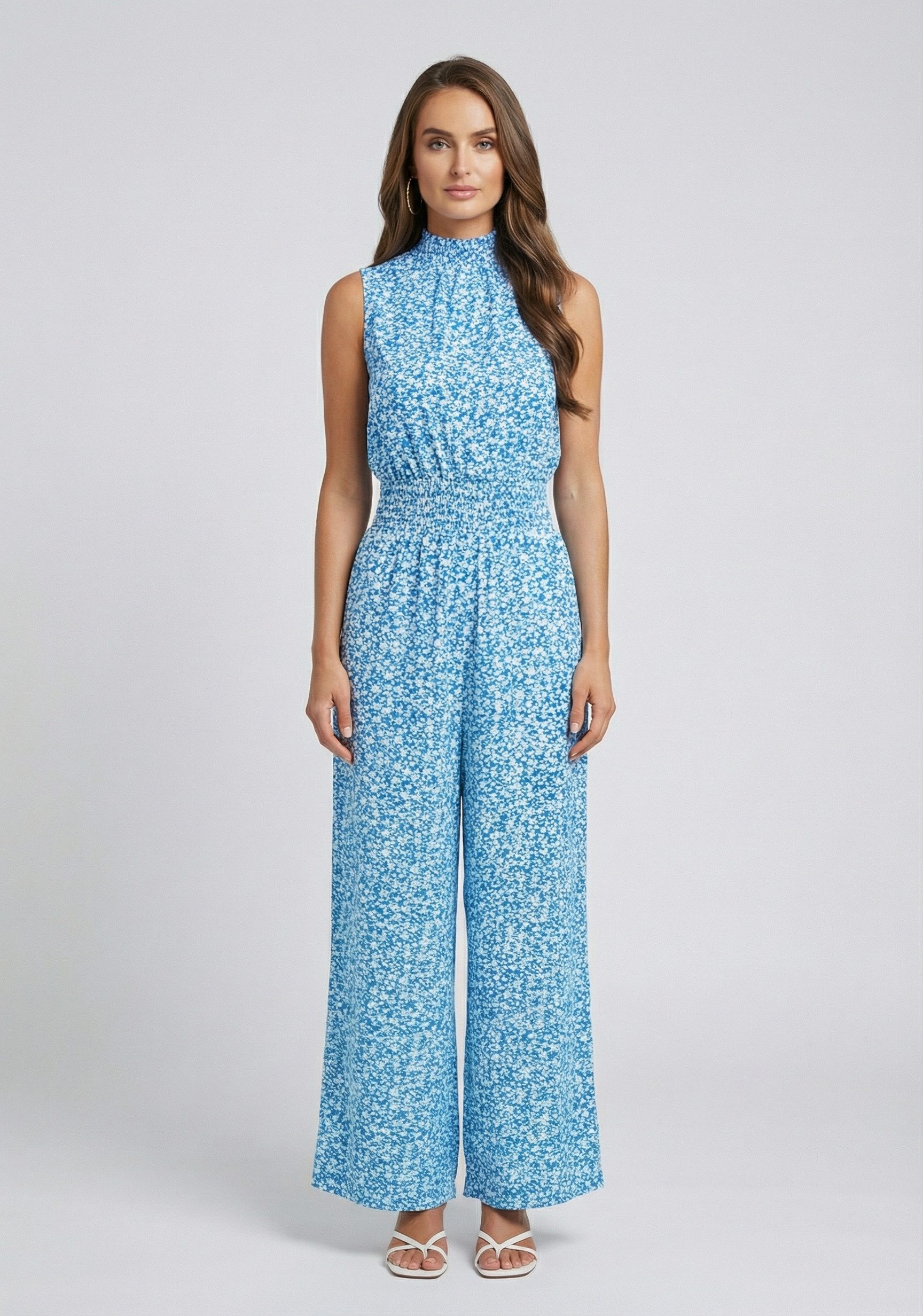 Cupshe Jumpsuit Taschen Stehkragen Elastischer Bund günstig online kaufen